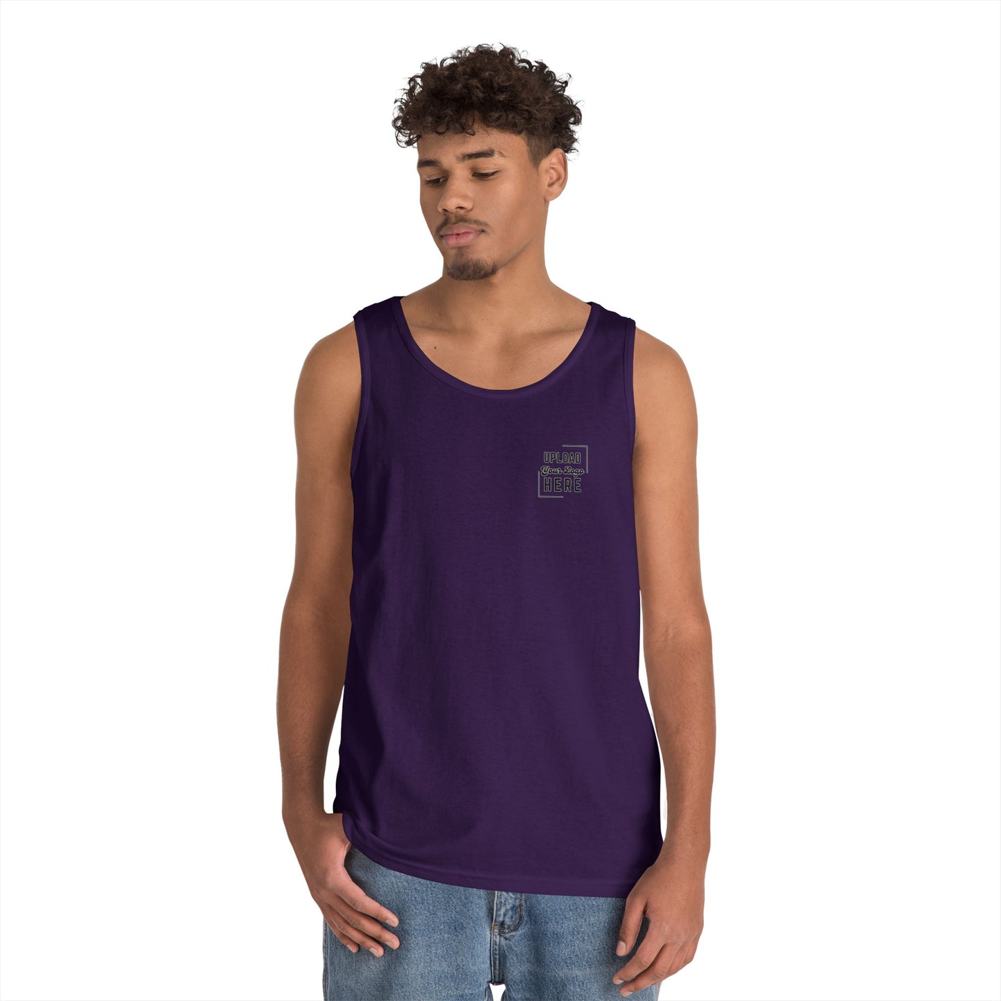 Gildan Unisex Customizable Tank - Small Left Logo + Back