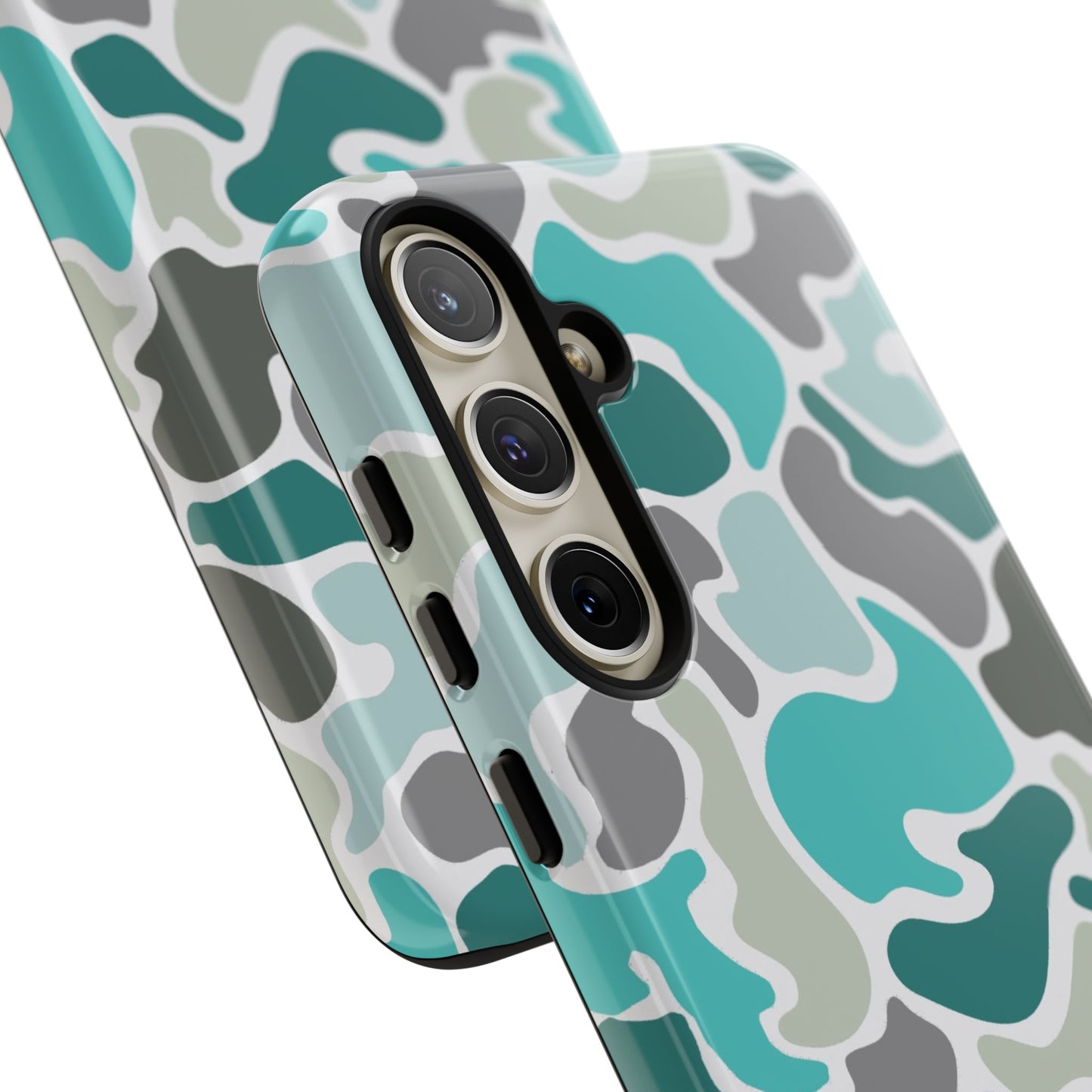 Turqoise old school camo Phone Case - Life Lessons Outdoors