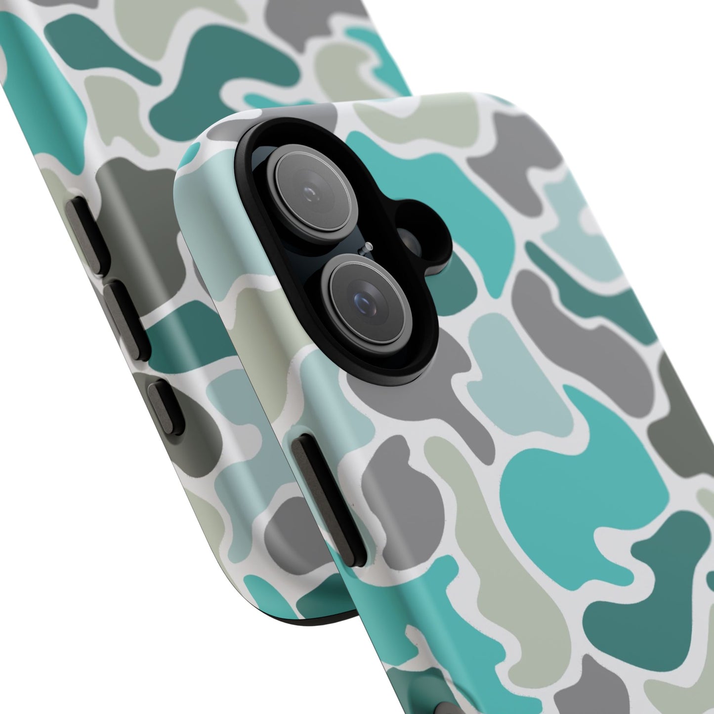Turqoise old school camo Phone Case - Life Lessons Outdoors
