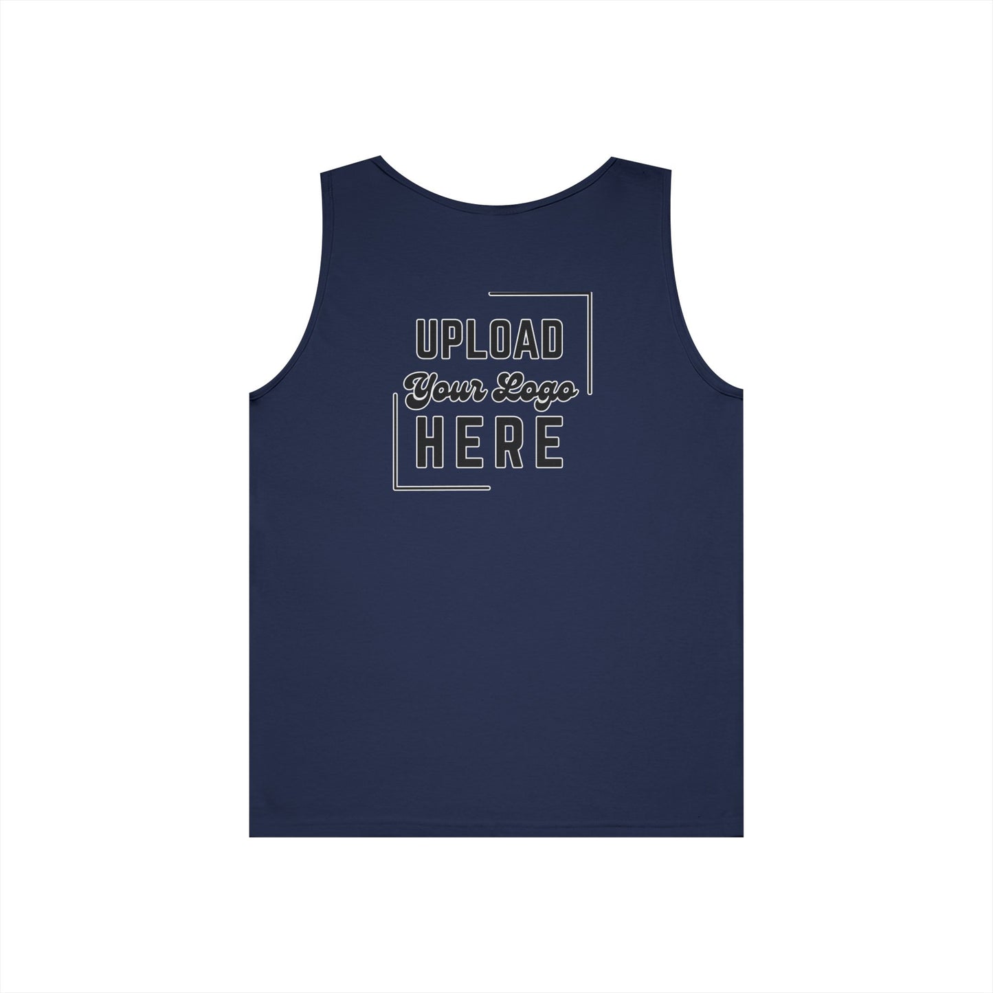 Gildan Unisex Customizable Tank - Small Left Logo + Back