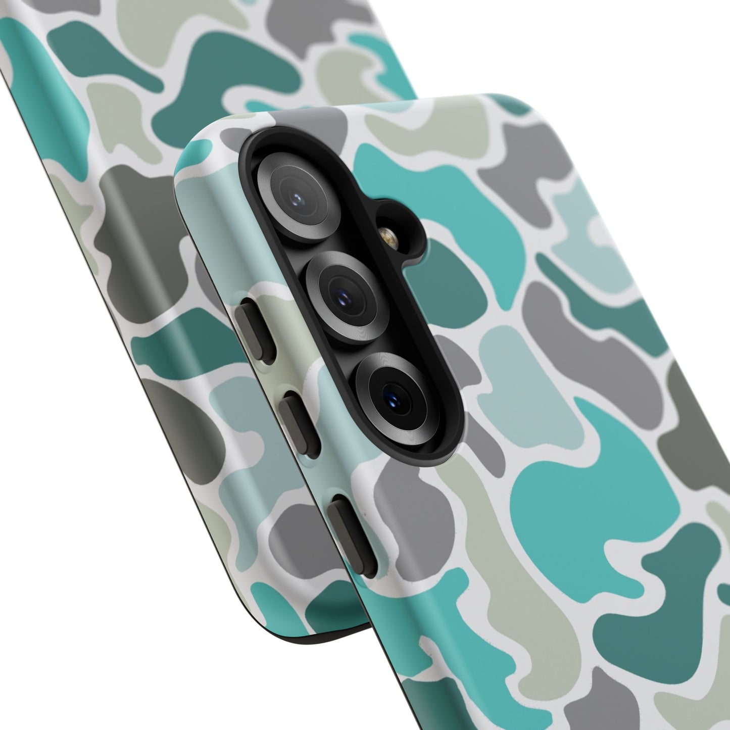 Turqoise old school camo Phone Case - Life Lessons Outdoors