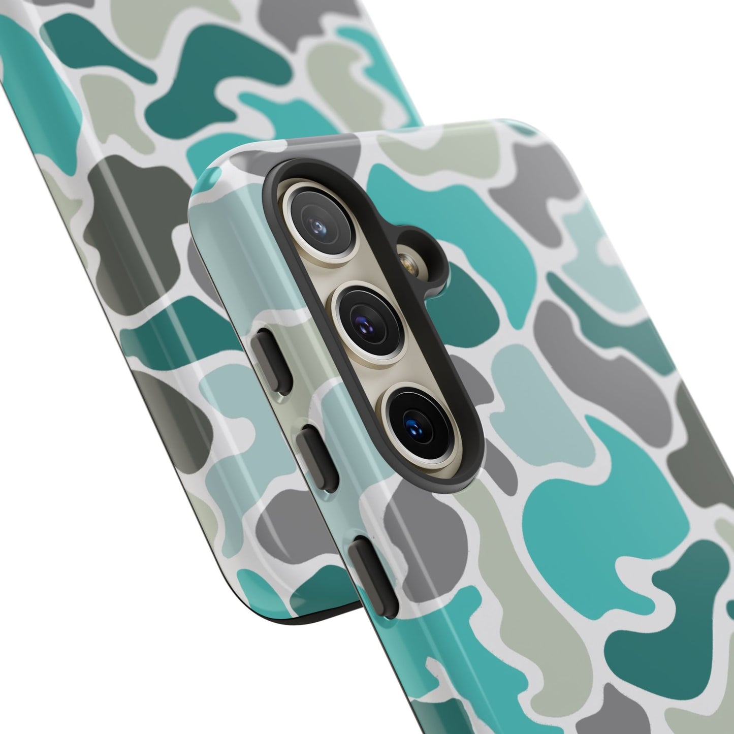 Turqoise old school camo Phone Case - Life Lessons Outdoors