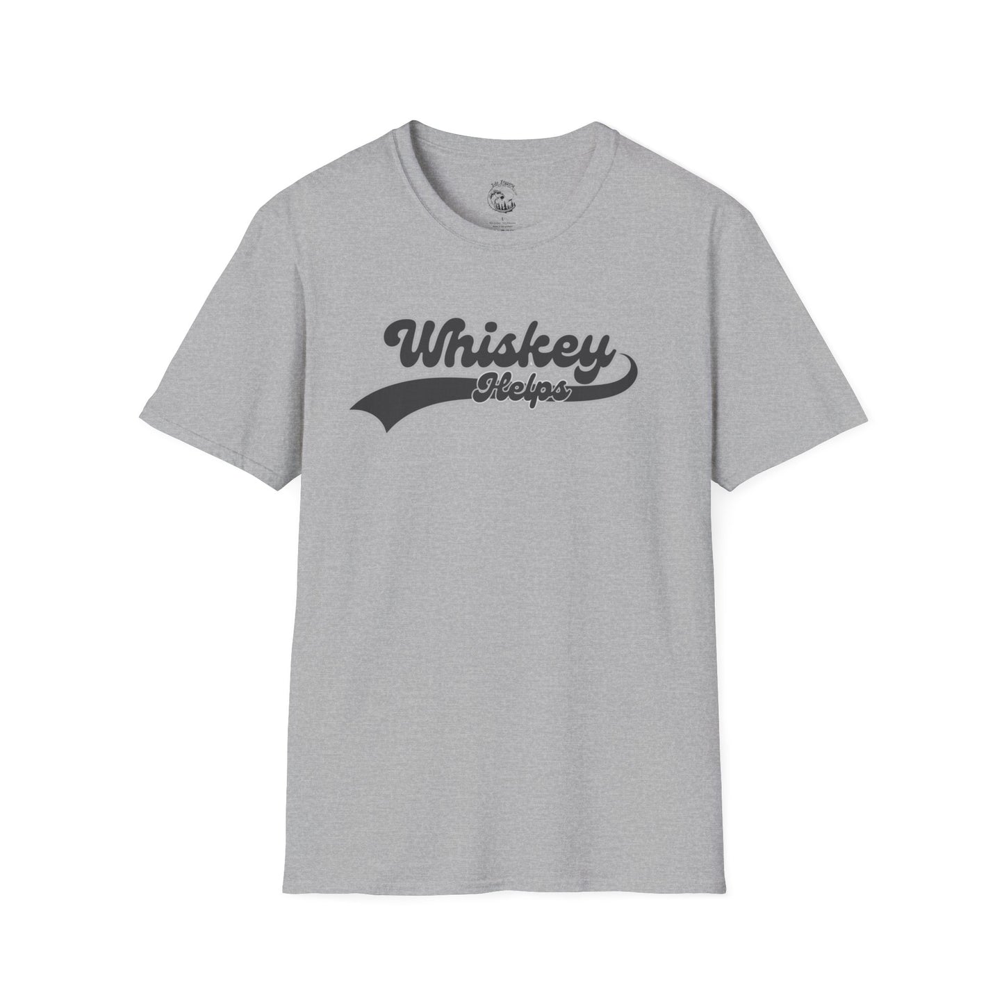 Whiskey Helps Unisex Softstyle T-Shirt - Fun Casual Tee for Whiskey Lovers