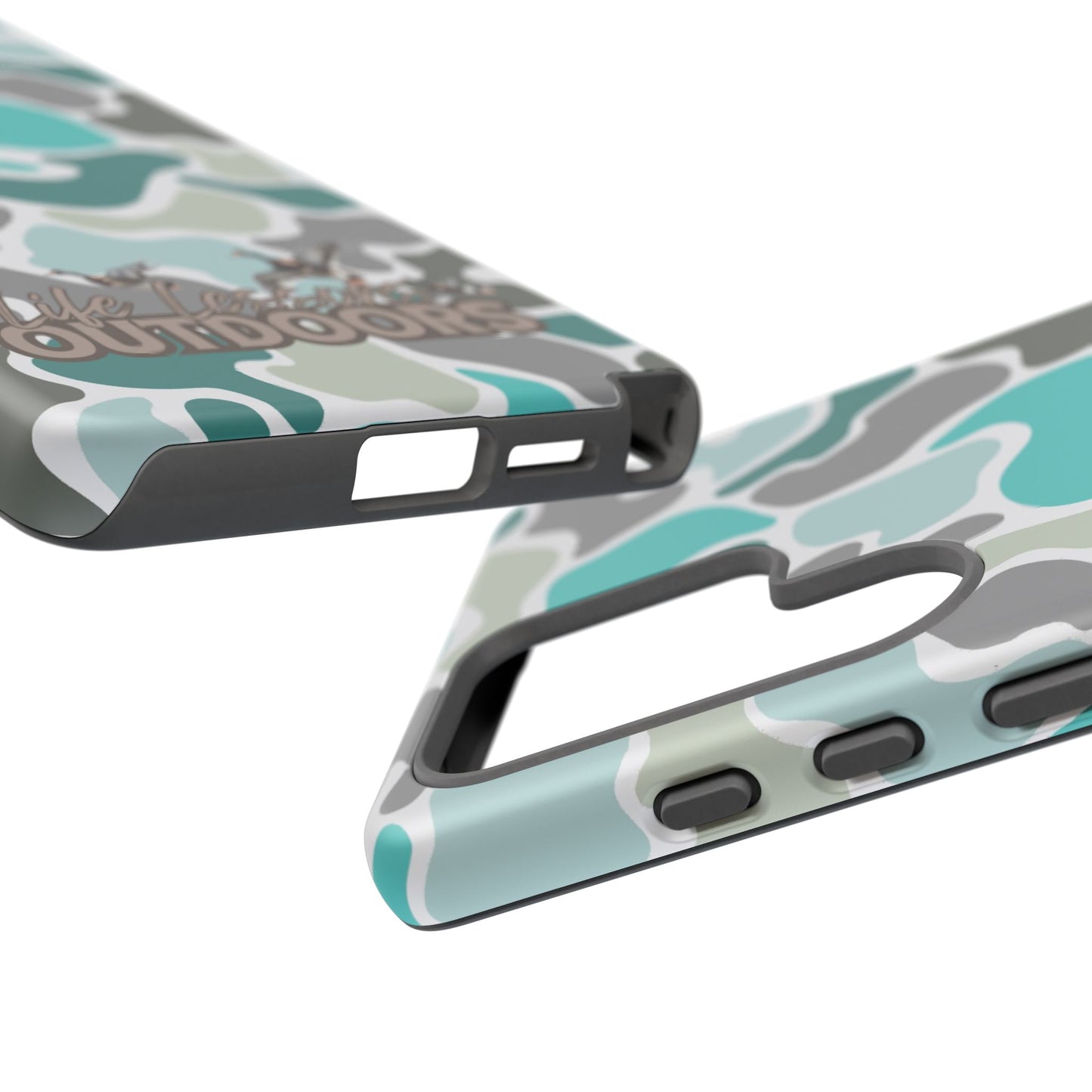 Turqoise old school camo Phone Case - Life Lessons Outdoors