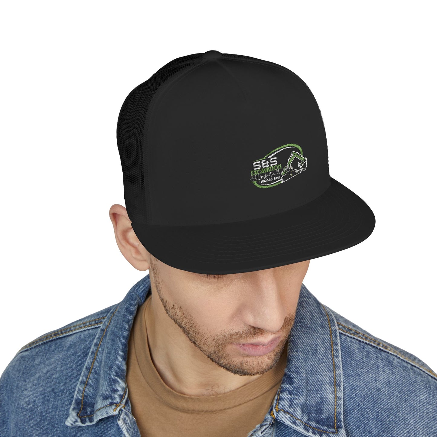 S&S Embroidered flat bill