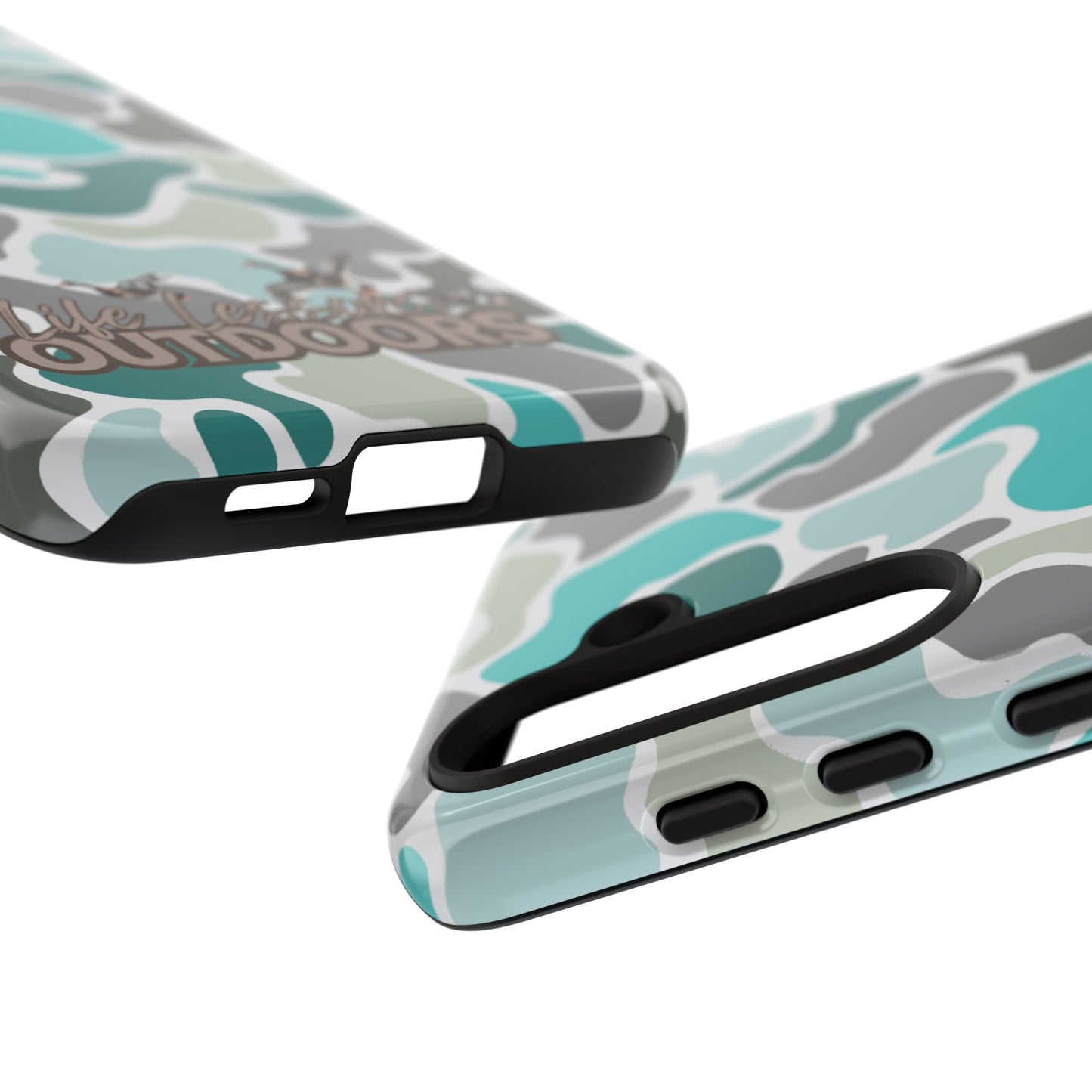 Turqoise old school camo Phone Case - Life Lessons Outdoors