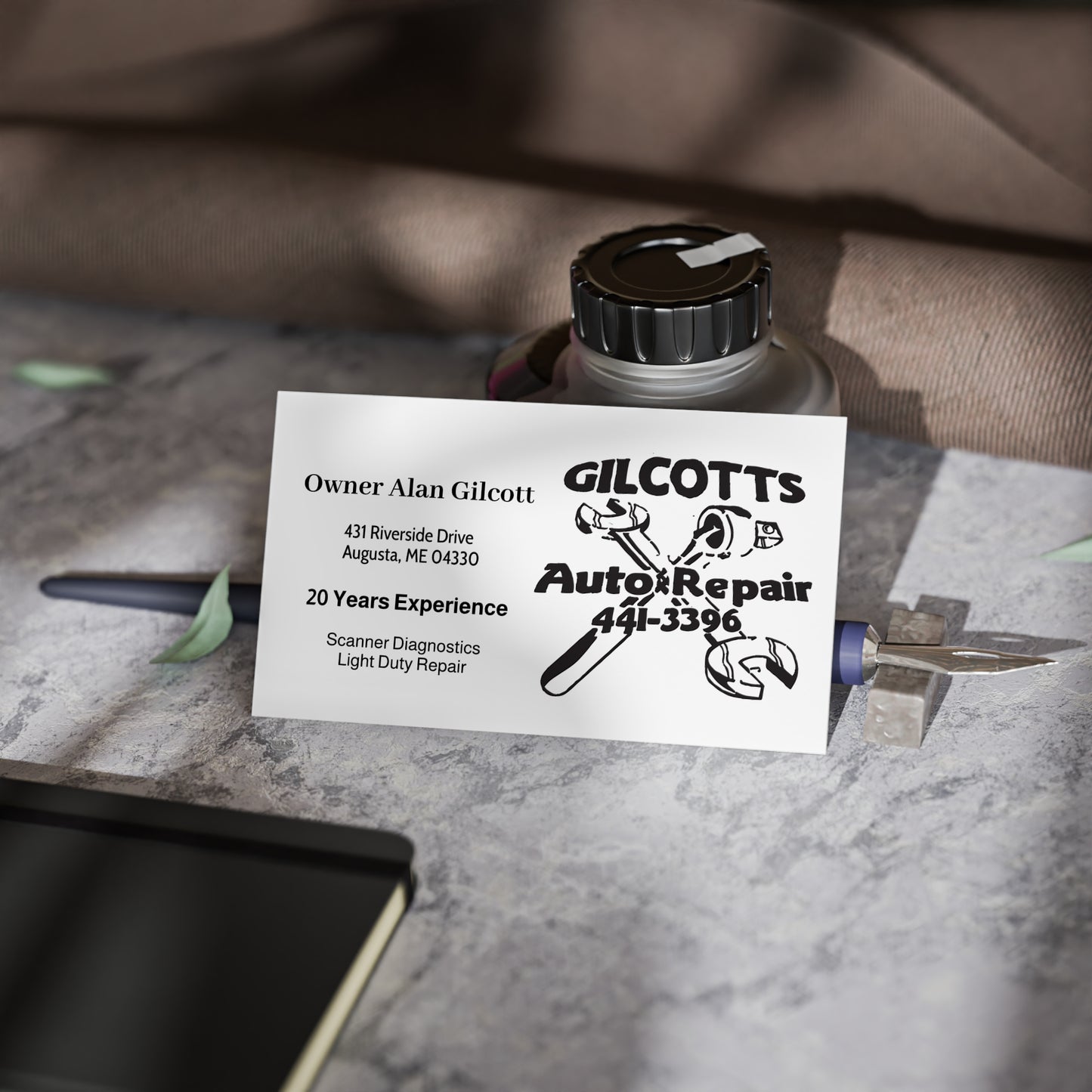 Gilcotts Business Cards