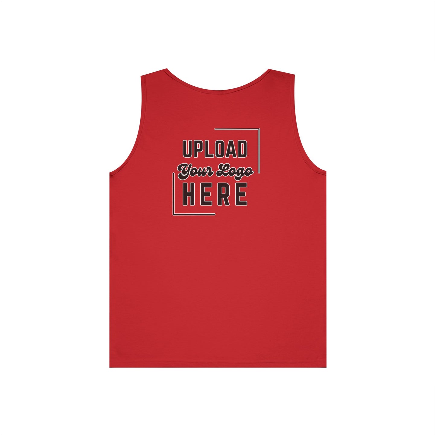 Gildan Unisex Customizable Tank - Small Left Logo + Back