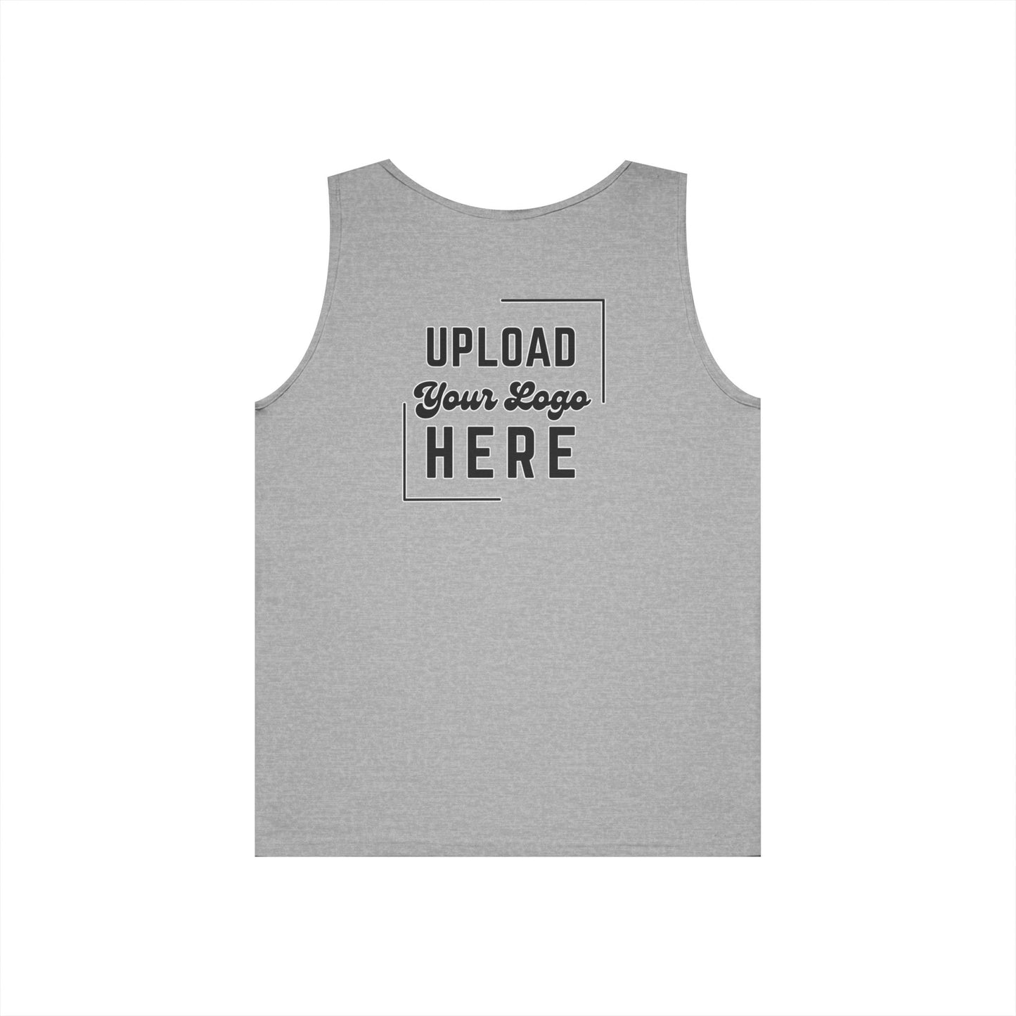 Gildan Unisex Customizable Tank - Small Left Logo + Back