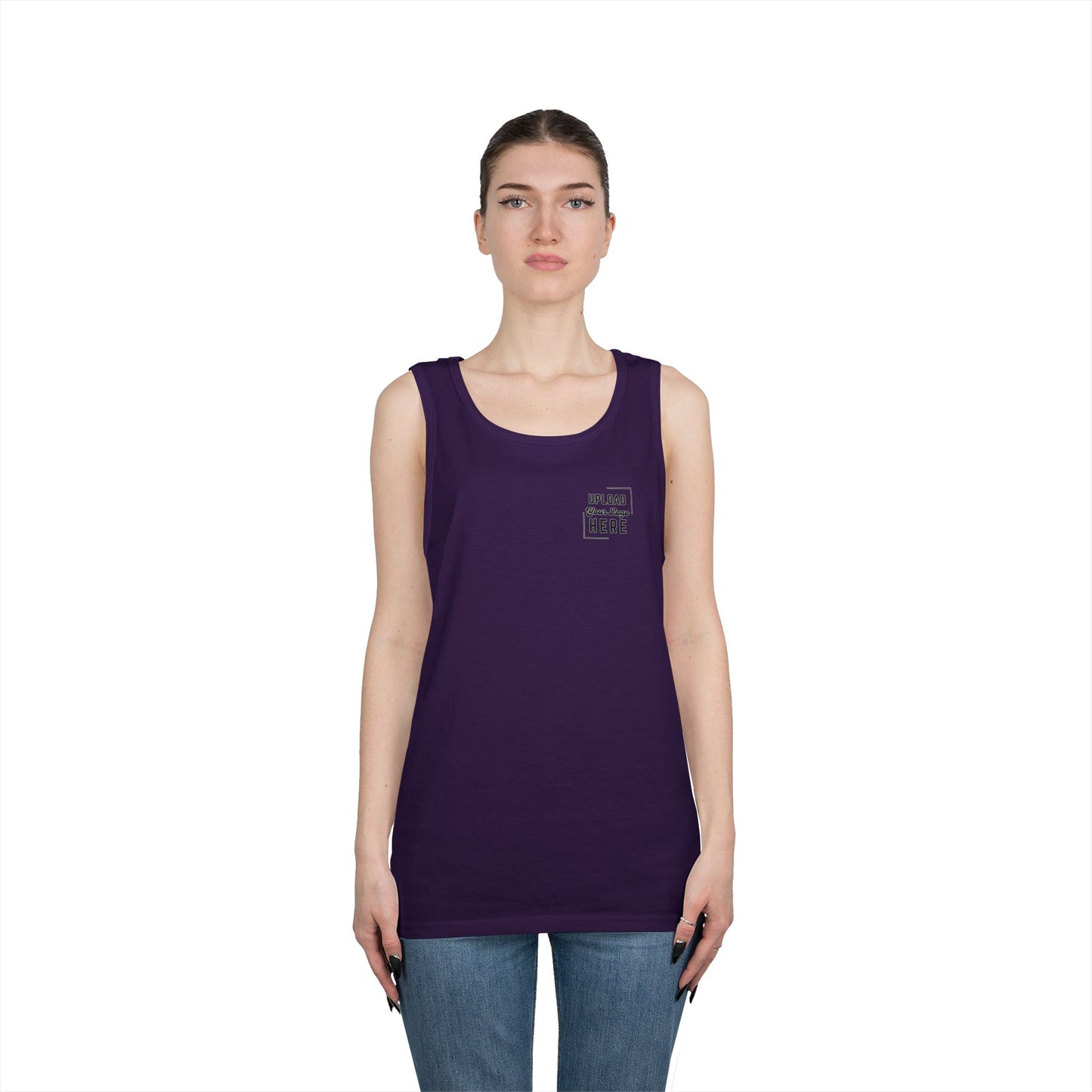 Gildan Unisex Customizable Tank - Small Left Logo + Back