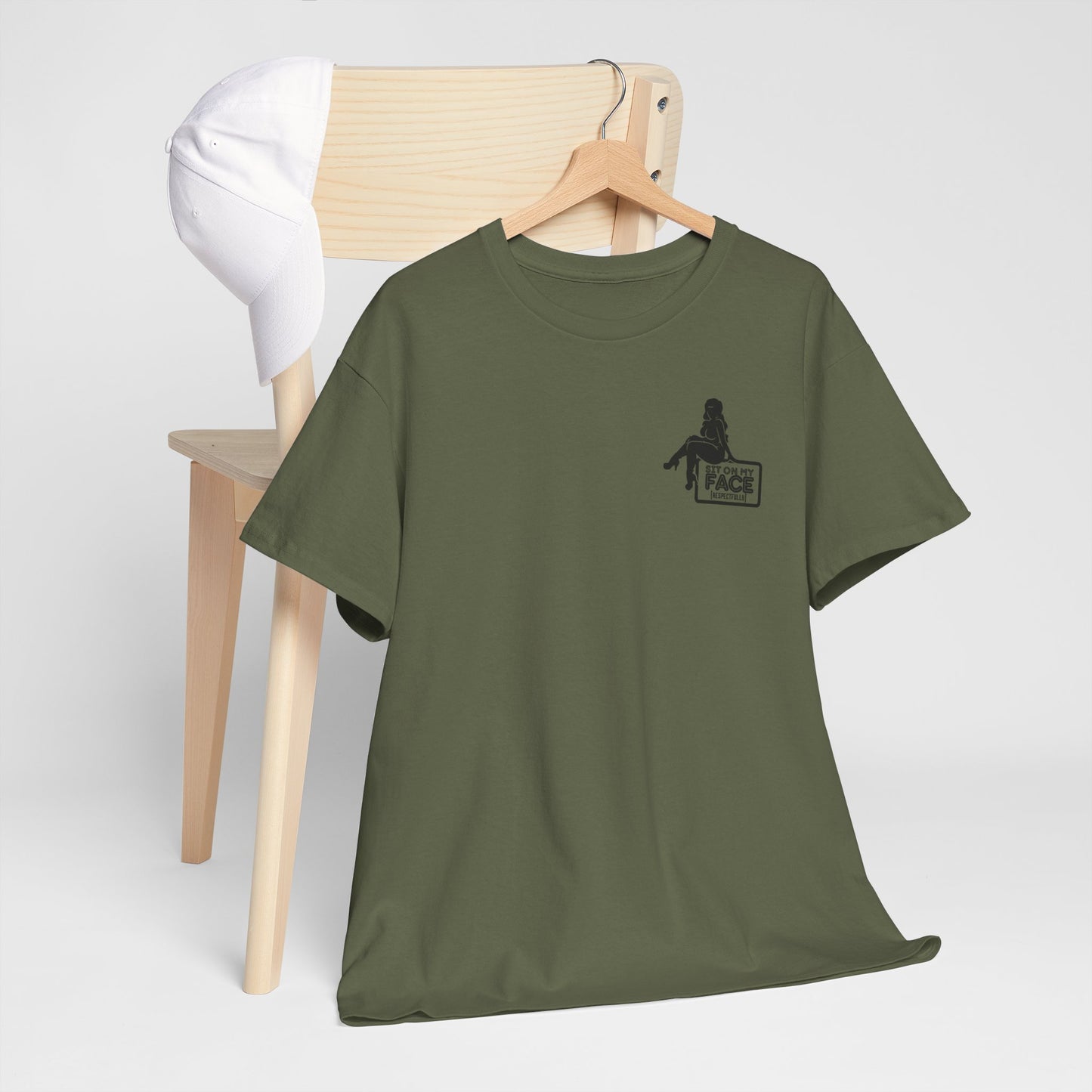 Funny Sit On My Face (Respectfully) - Unisex Heavy Cotton Tee