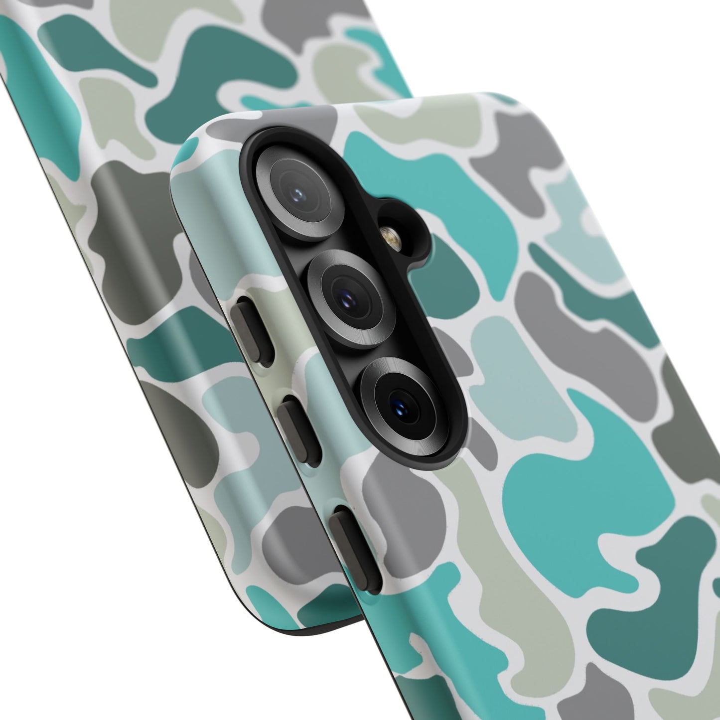 Turqoise old school camo Phone Case - Life Lessons Outdoors