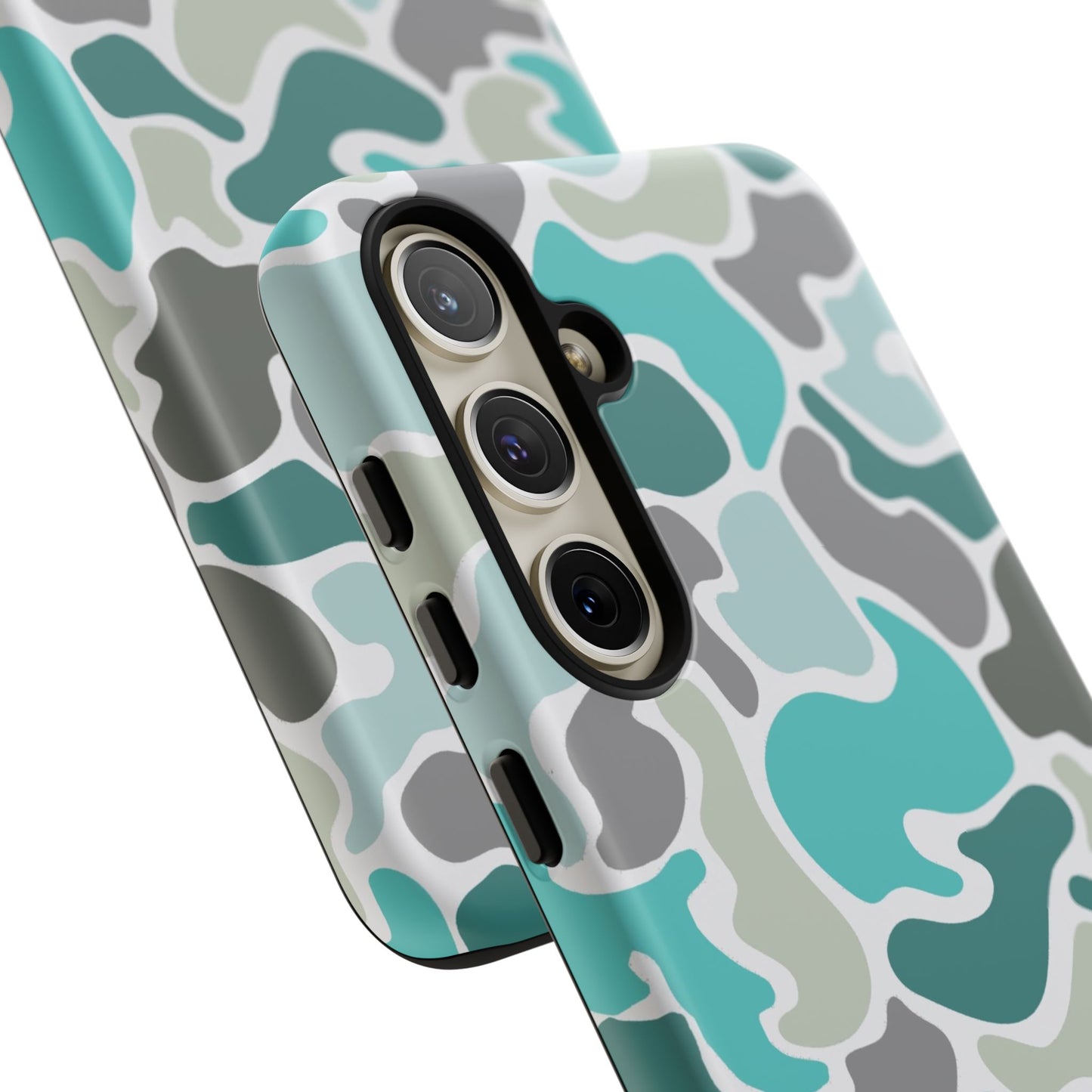 Turqoise old school camo Phone Case - Life Lessons Outdoors