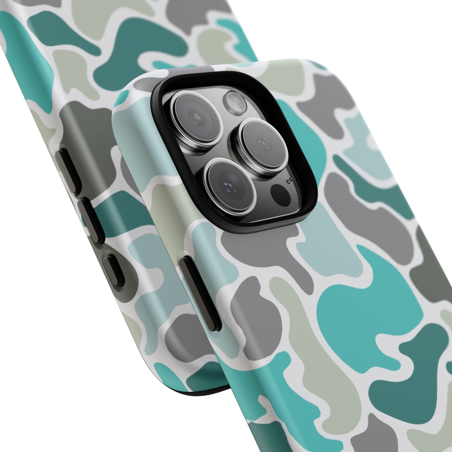 Turqoise old school camo Phone Case - Life Lessons Outdoors