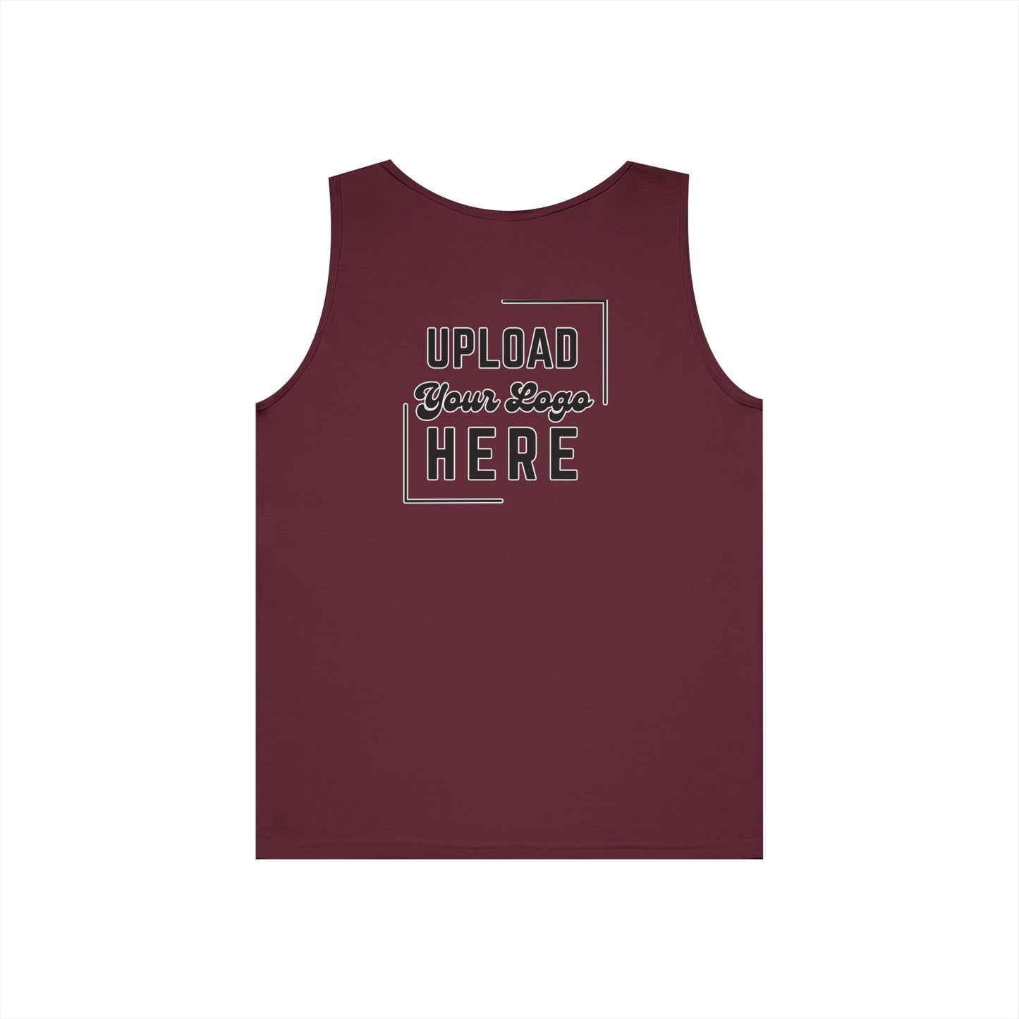 Gildan Unisex Customizable Tank - Small Left Logo + Back