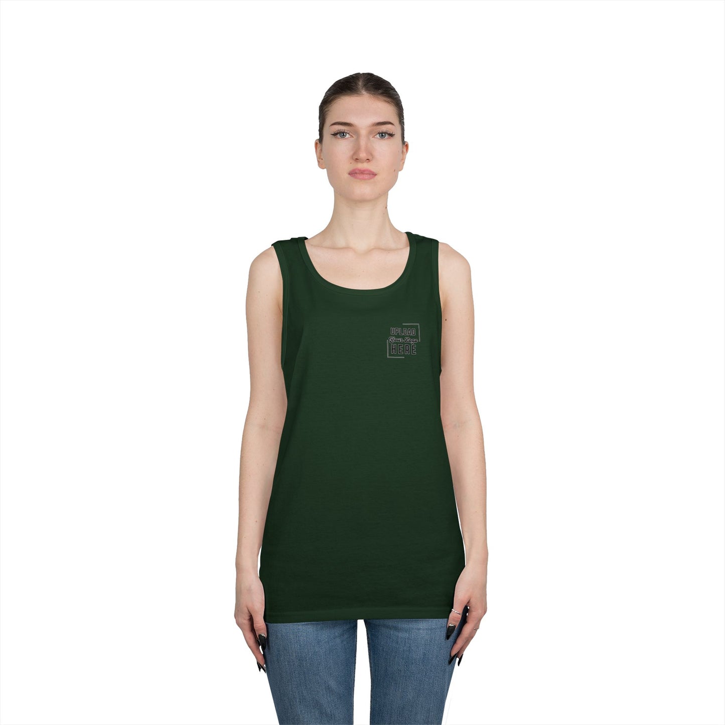 Gildan Unisex Customizable Tank - Small Left Logo + Back