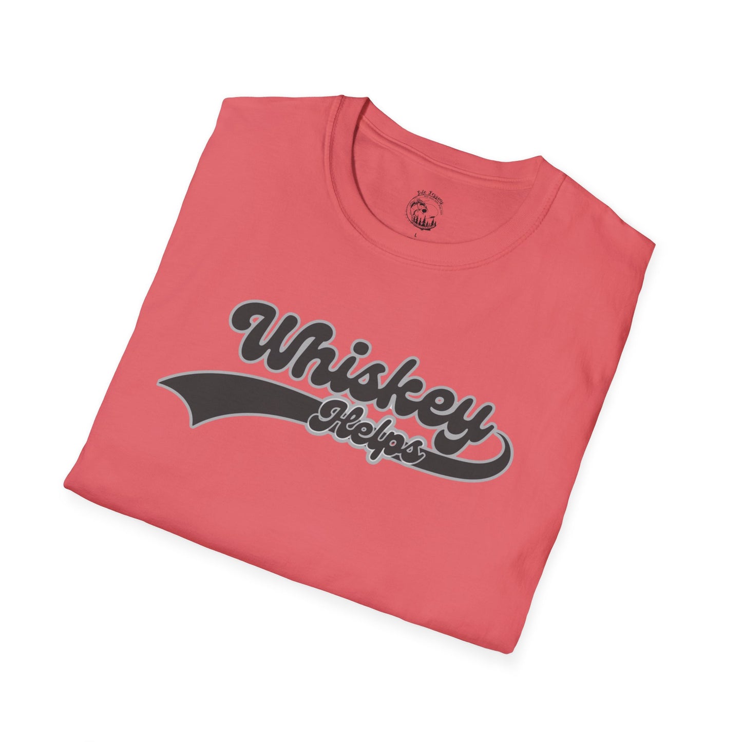 Whiskey Helps Unisex Softstyle T-Shirt - Fun Casual Tee for Whiskey Lovers