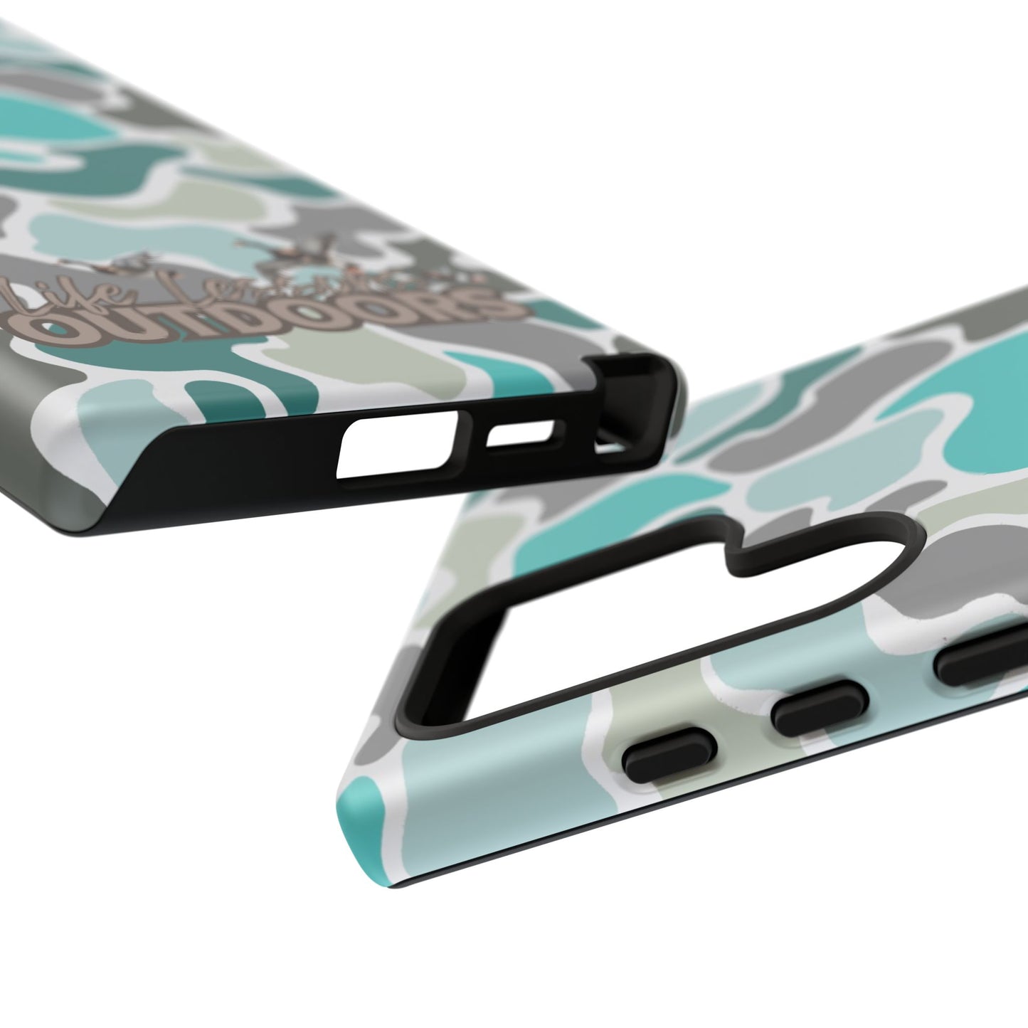 Turqoise old school camo Phone Case - Life Lessons Outdoors