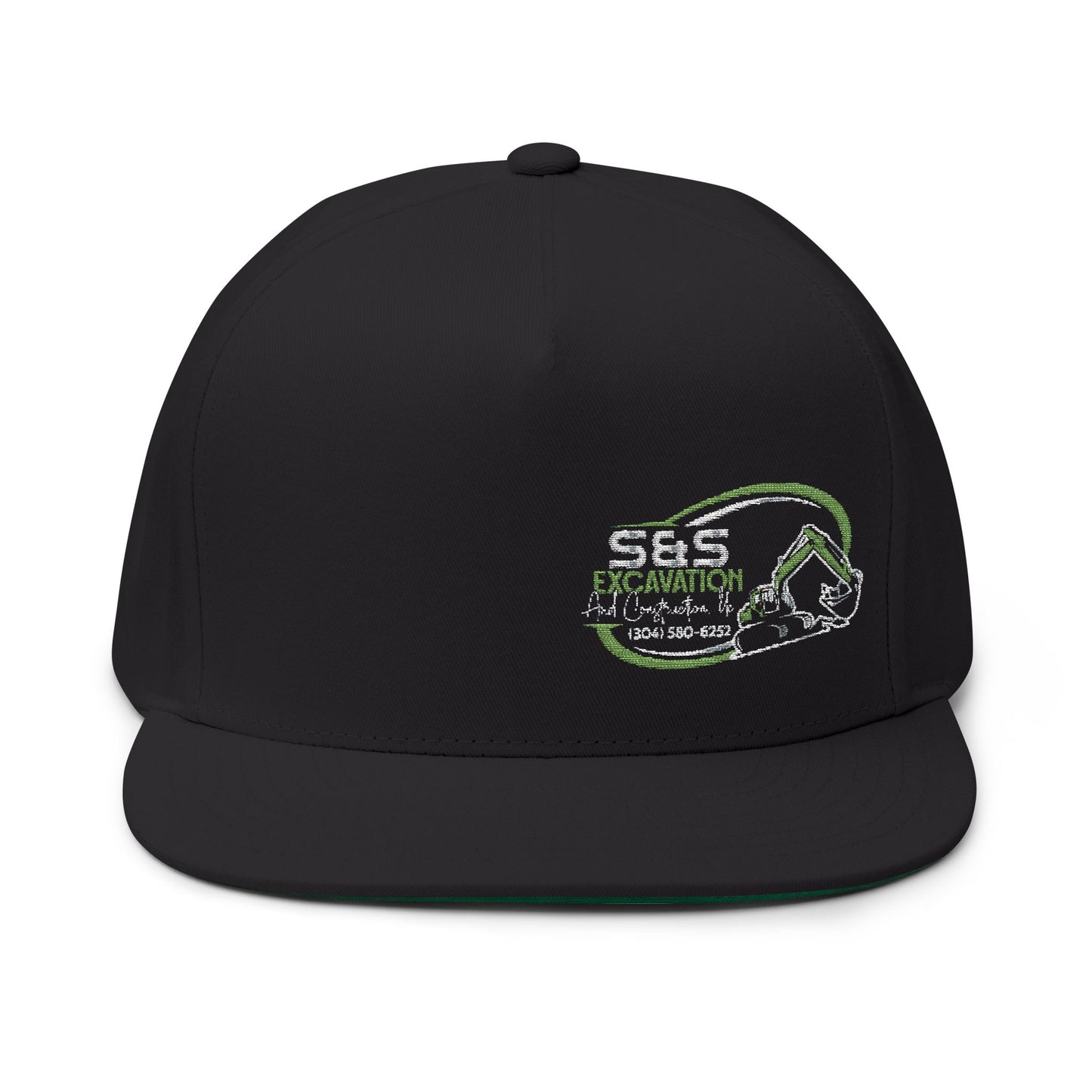 S&S Excavation Flat bill yupoong snap back