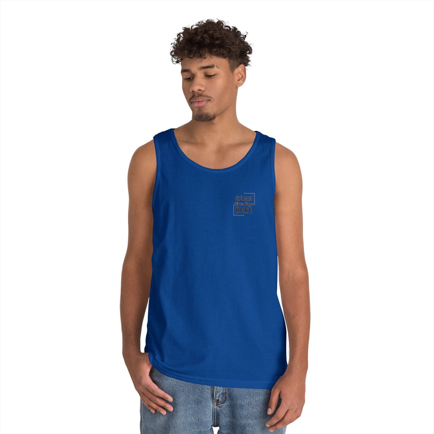 Gildan Unisex Customizable Tank - Small Left Logo + Back