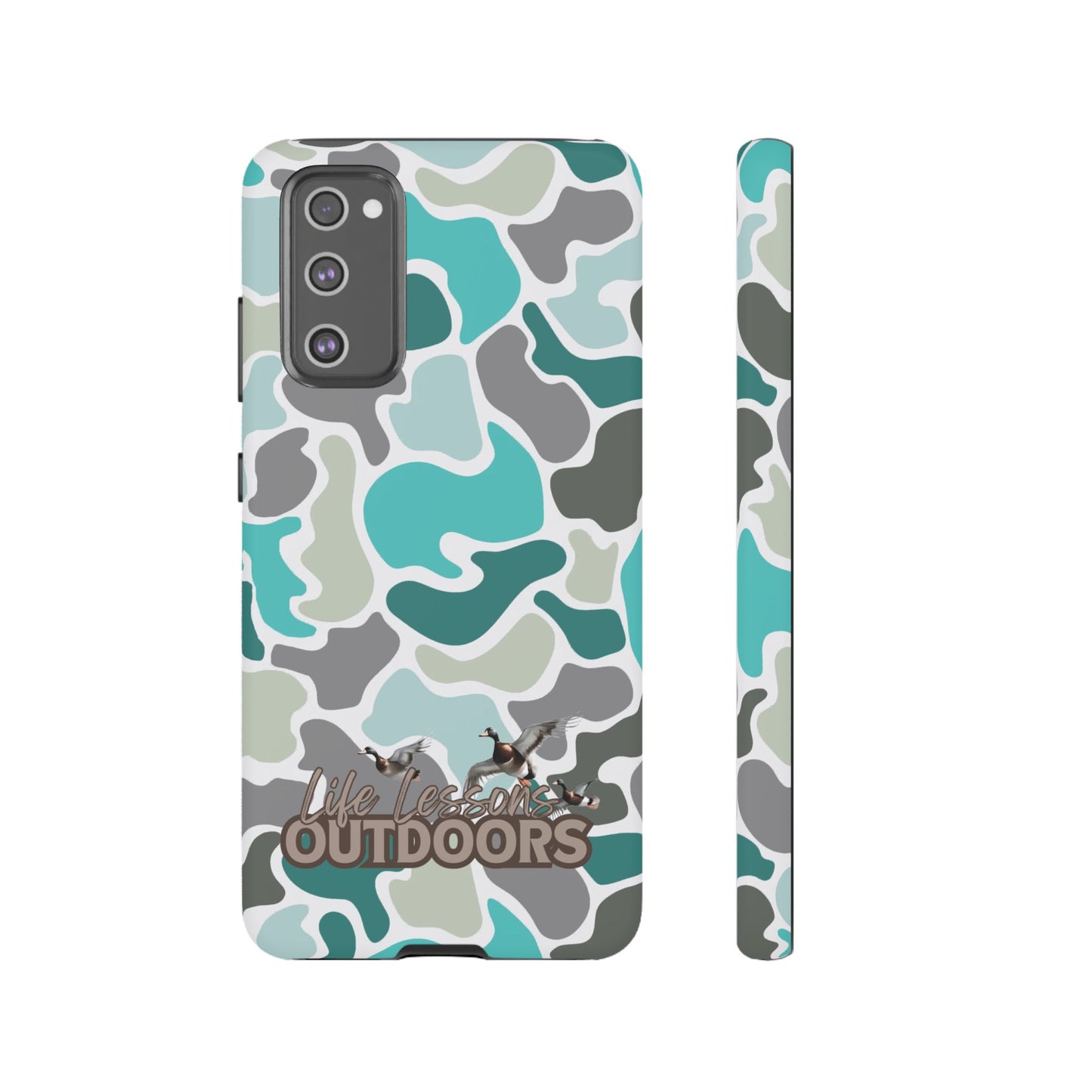 Turqoise old school camo Phone Case - Life Lessons Outdoors