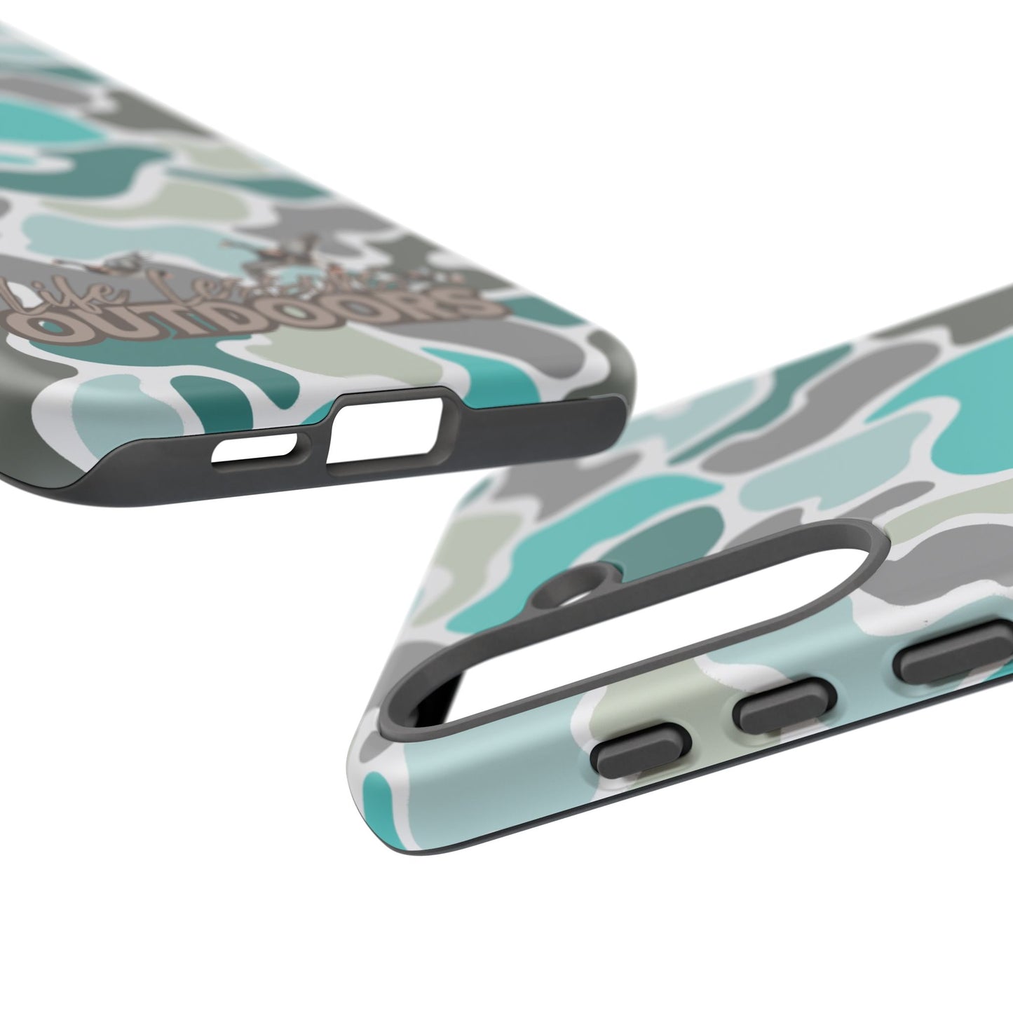 Turqoise old school camo Phone Case - Life Lessons Outdoors