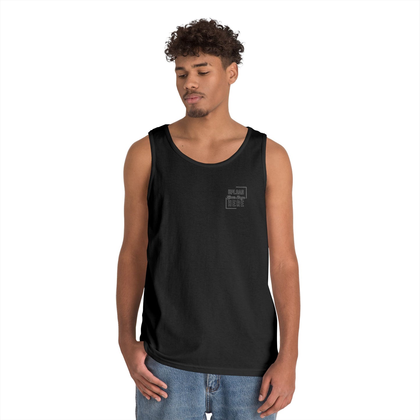 Gildan Unisex Customizable Tank - Small Left Logo + Back