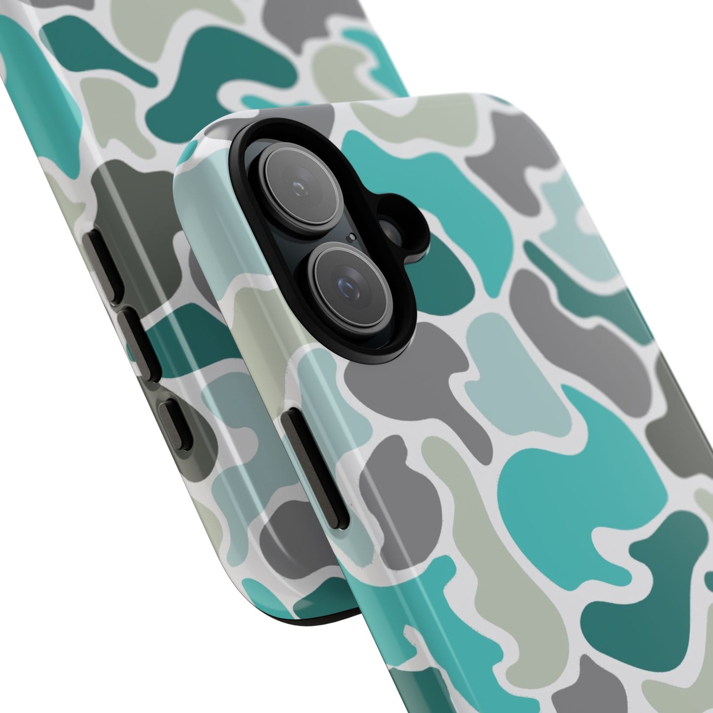 Turqoise old school camo Phone Case - Life Lessons Outdoors