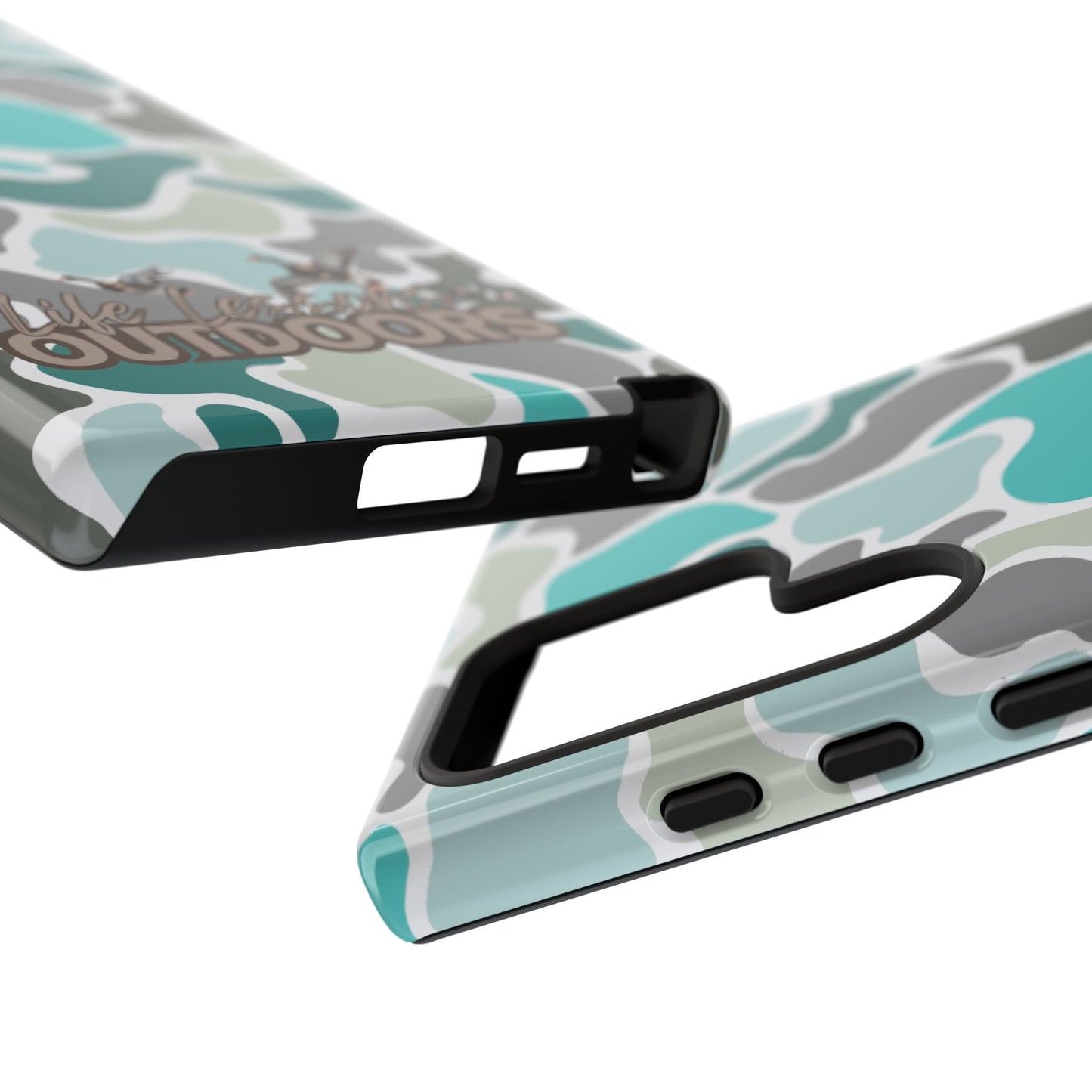 Turqoise old school camo Phone Case - Life Lessons Outdoors