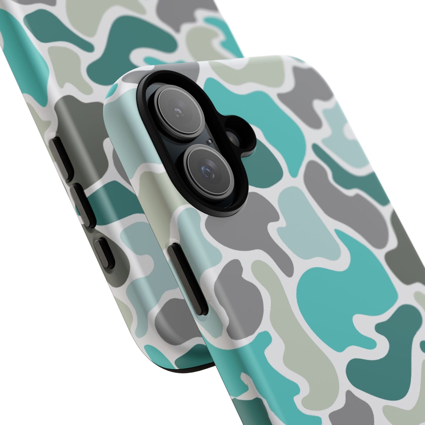 Turqoise old school camo Phone Case - Life Lessons Outdoors