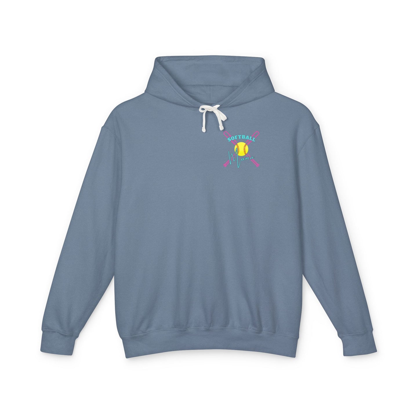 Fun Softball Mama Hoodie – Lightweight Unisex Sweatshirt for Game Days