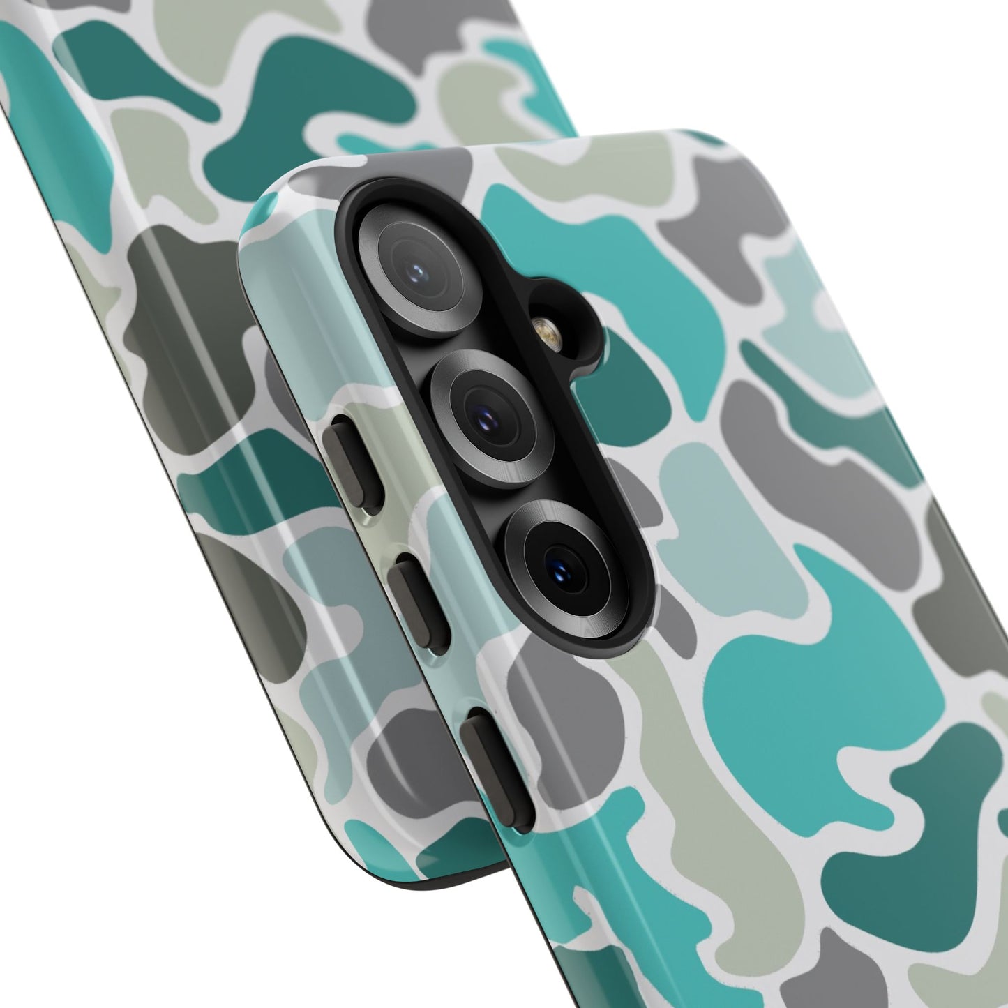 Turqoise old school camo Phone Case - Life Lessons Outdoors