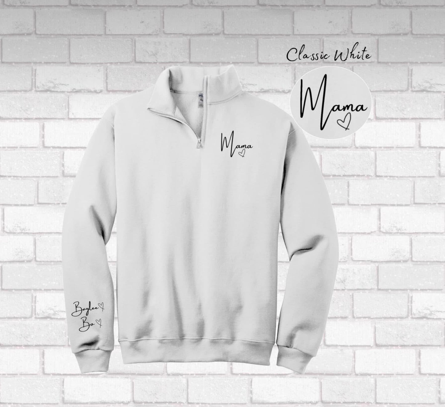 Custom MAMA quarter Zip