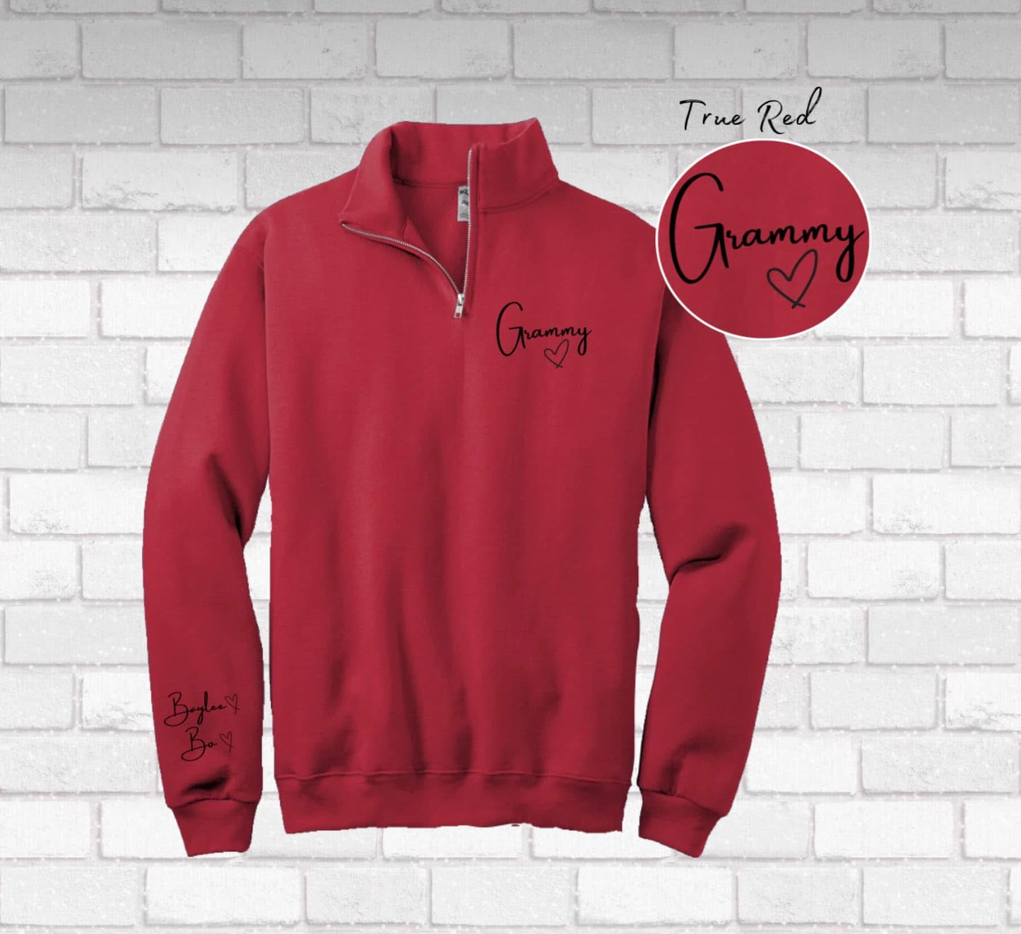 Custom MAMA quarter Zip