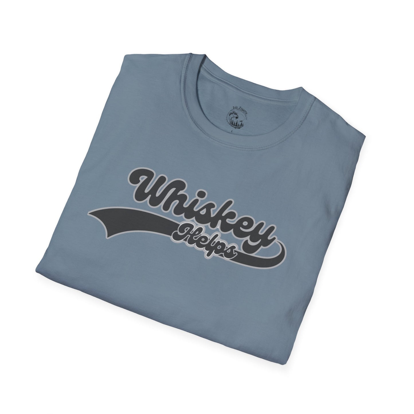 Whiskey Helps Unisex Softstyle T-Shirt - Fun Casual Tee for Whiskey Lovers