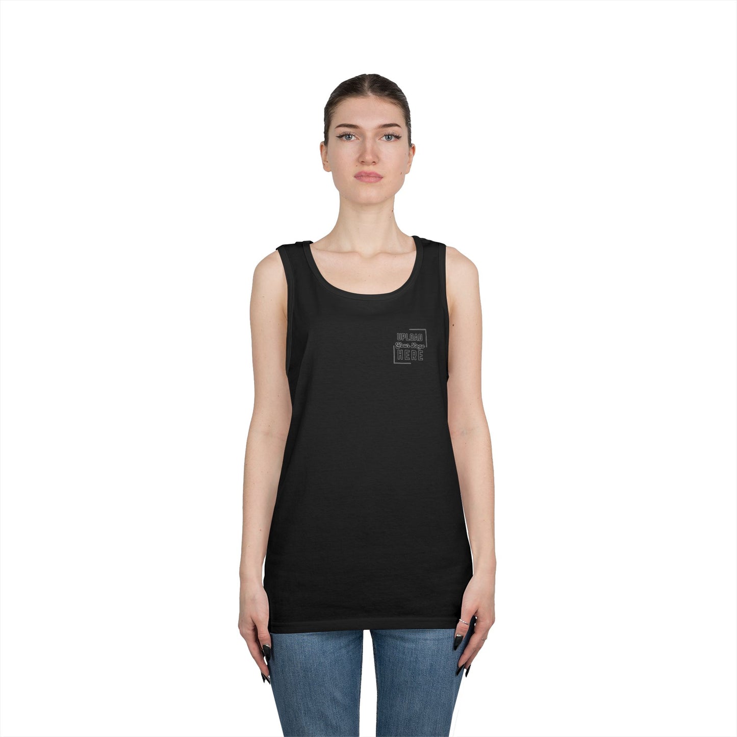 Gildan Unisex Customizable Tank - Small Left Logo + Back