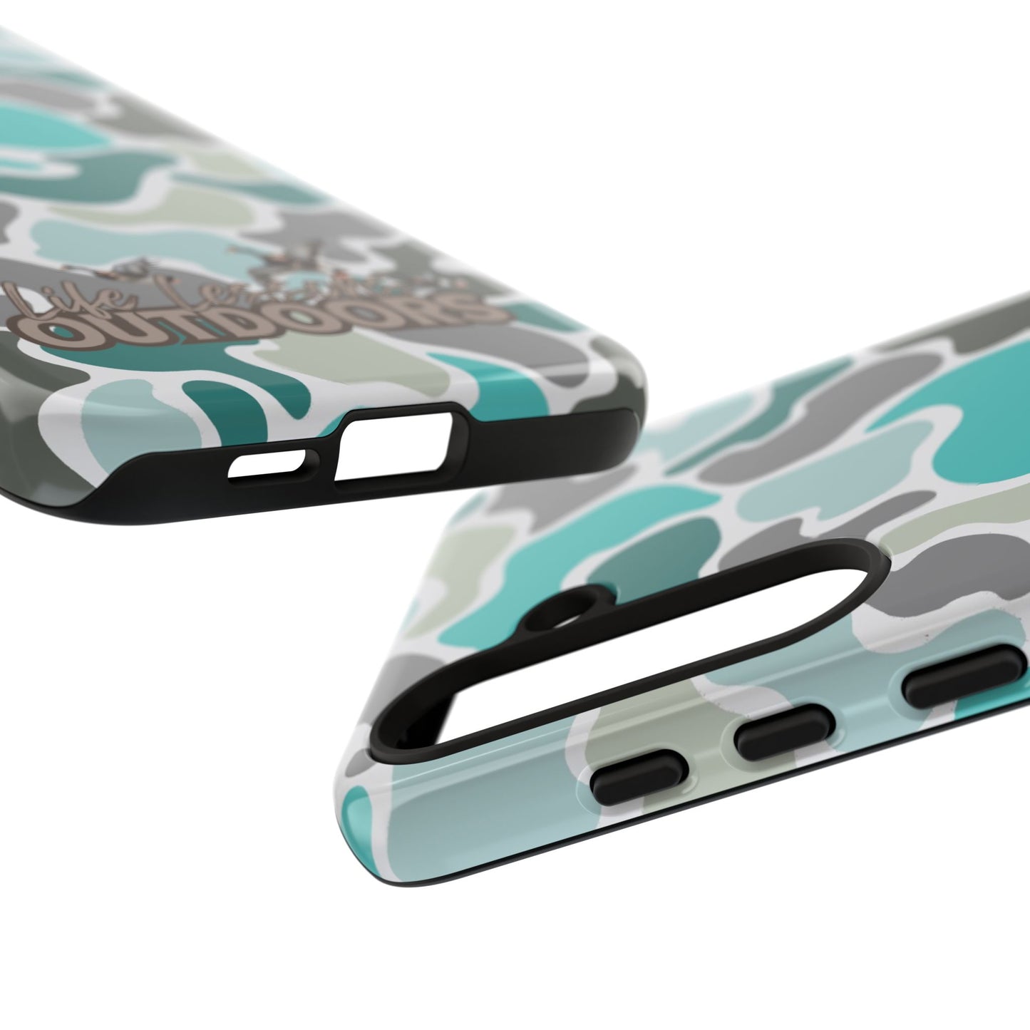 Turqoise old school camo Phone Case - Life Lessons Outdoors