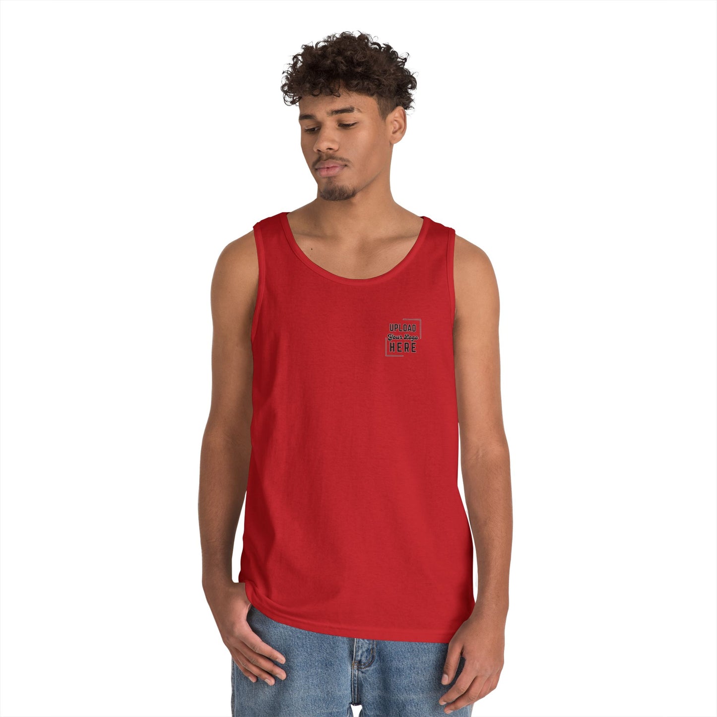 Gildan Unisex Customizable Tank - Small Left Logo + Back