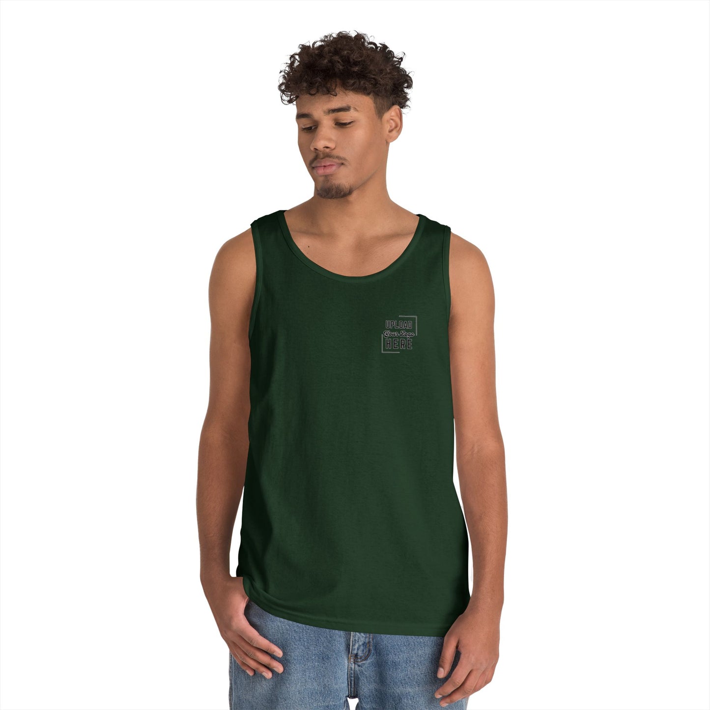 Gildan Unisex Customizable Tank - Small Left Logo + Back