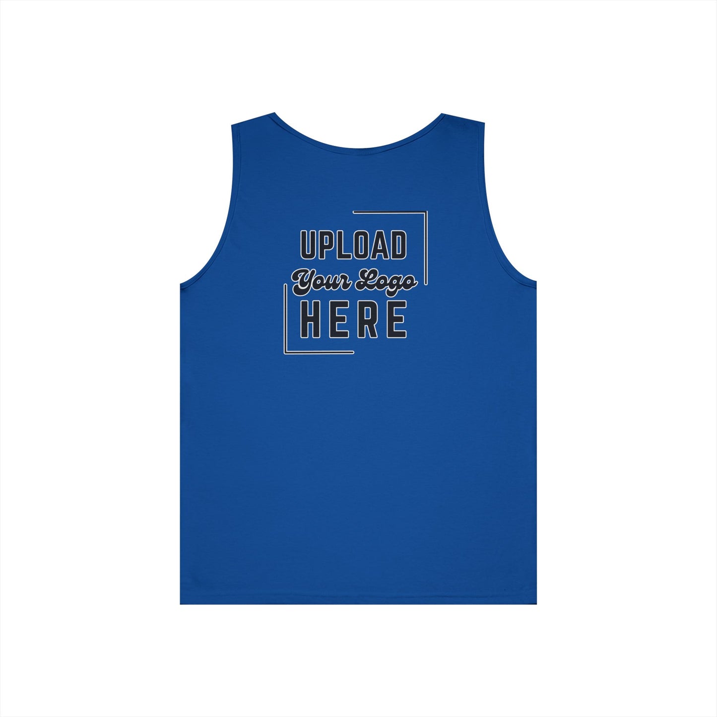 Gildan Unisex Customizable Tank - Small Left Logo + Back