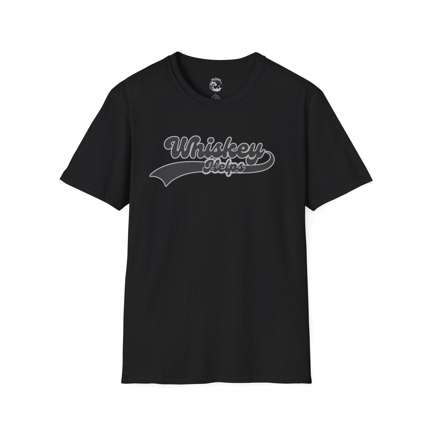 Whiskey Helps Unisex Softstyle T-Shirt - Fun Casual Tee for Whiskey Lovers