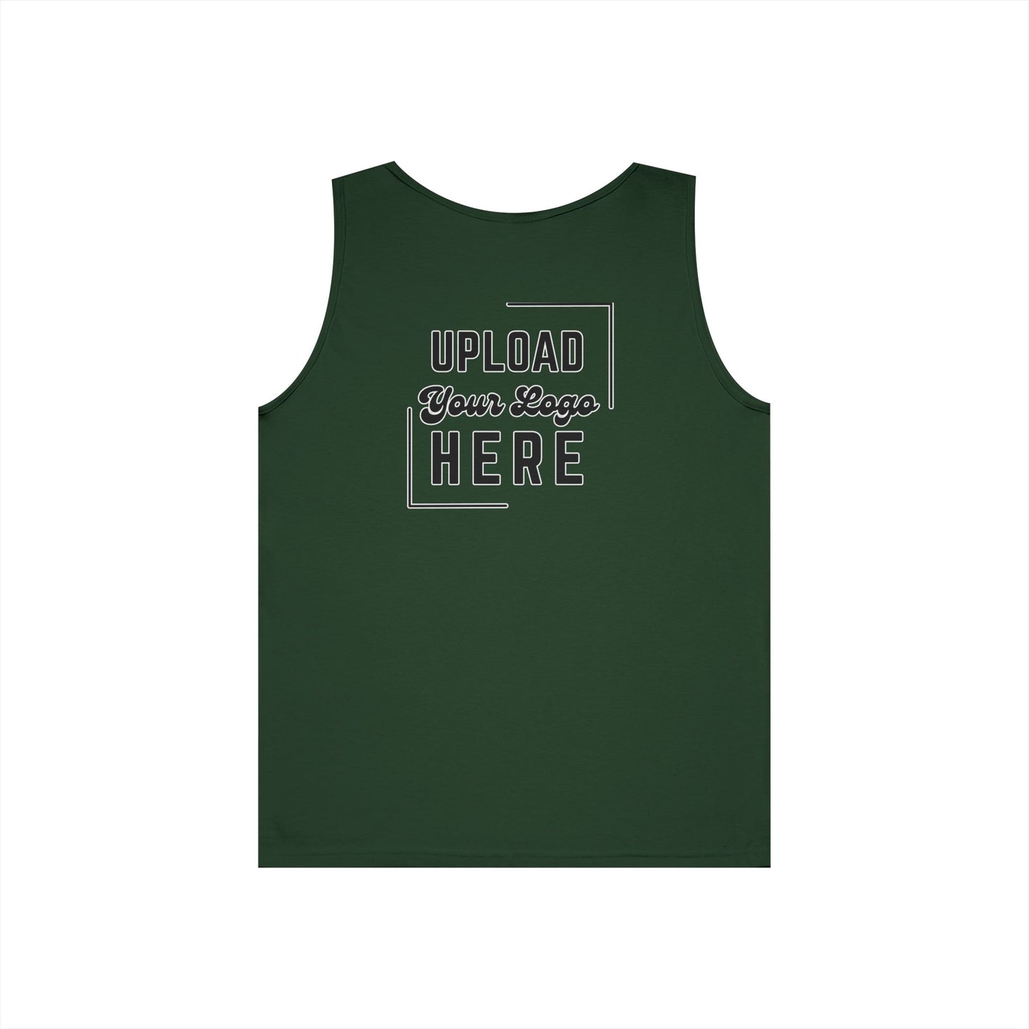 Gildan Unisex Customizable Tank - Small Left Logo + Back