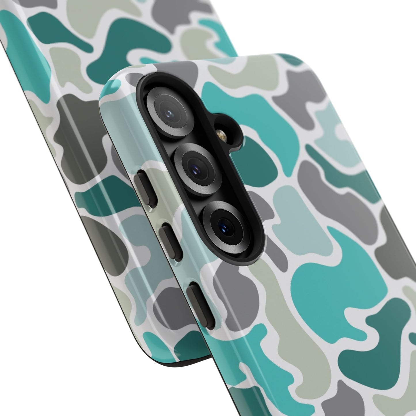 Turqoise old school camo Phone Case - Life Lessons Outdoors