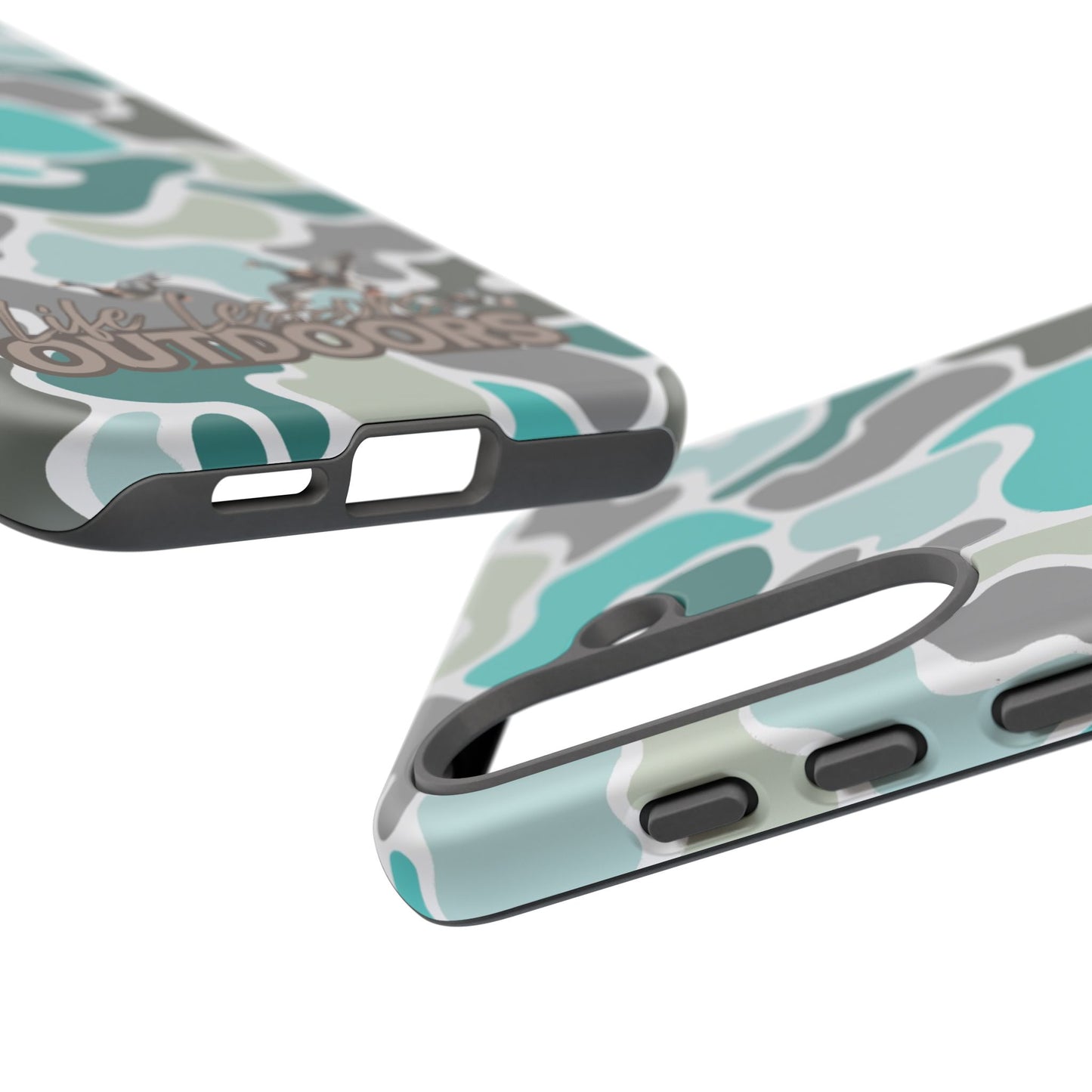 Turqoise old school camo Phone Case - Life Lessons Outdoors