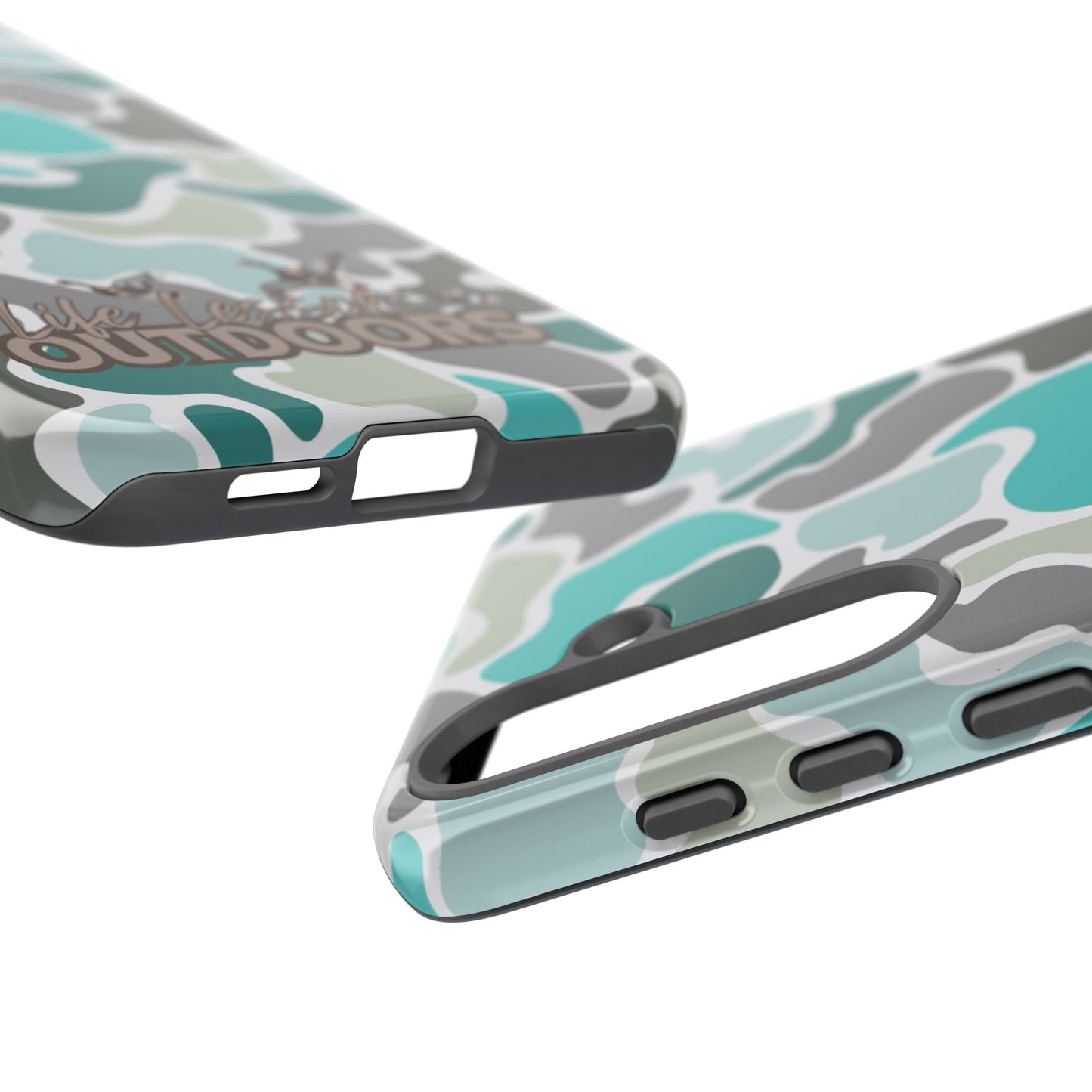 Turqoise old school camo Phone Case - Life Lessons Outdoors