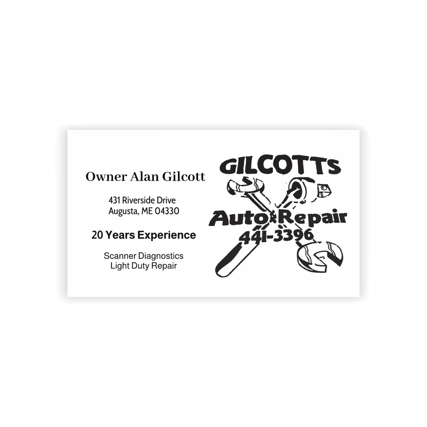 Gilcotts Business Cards