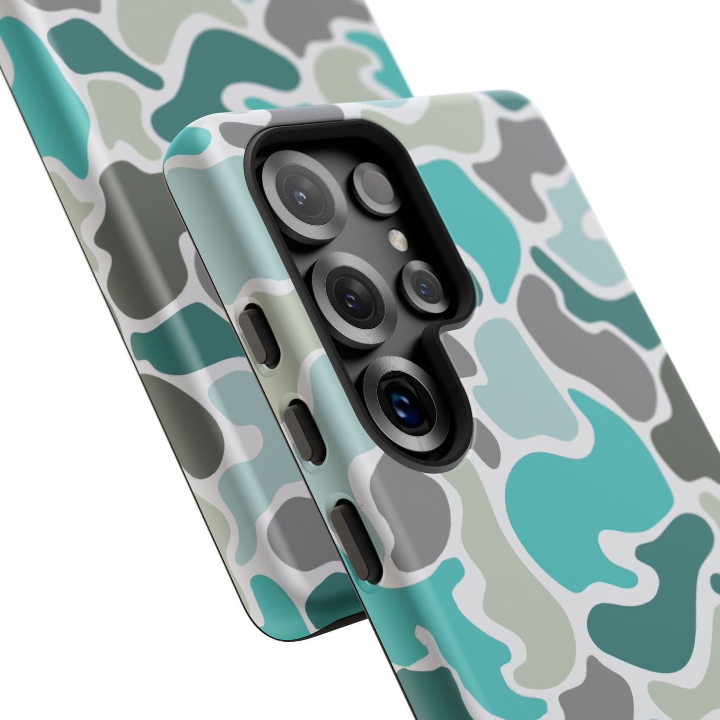 Turqoise old school camo Phone Case - Life Lessons Outdoors