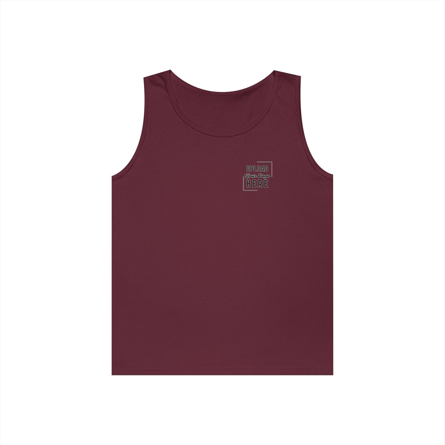 Gildan Unisex Customizable Tank - Small Left Logo + Back