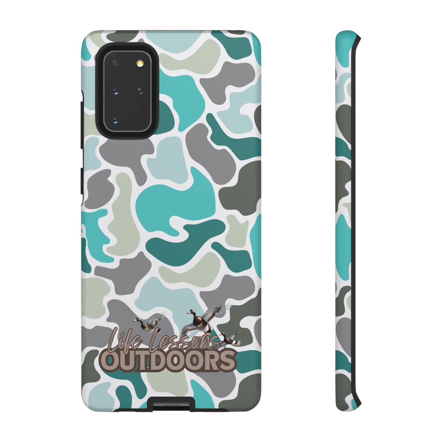 Turqoise old school camo Phone Case - Life Lessons Outdoors