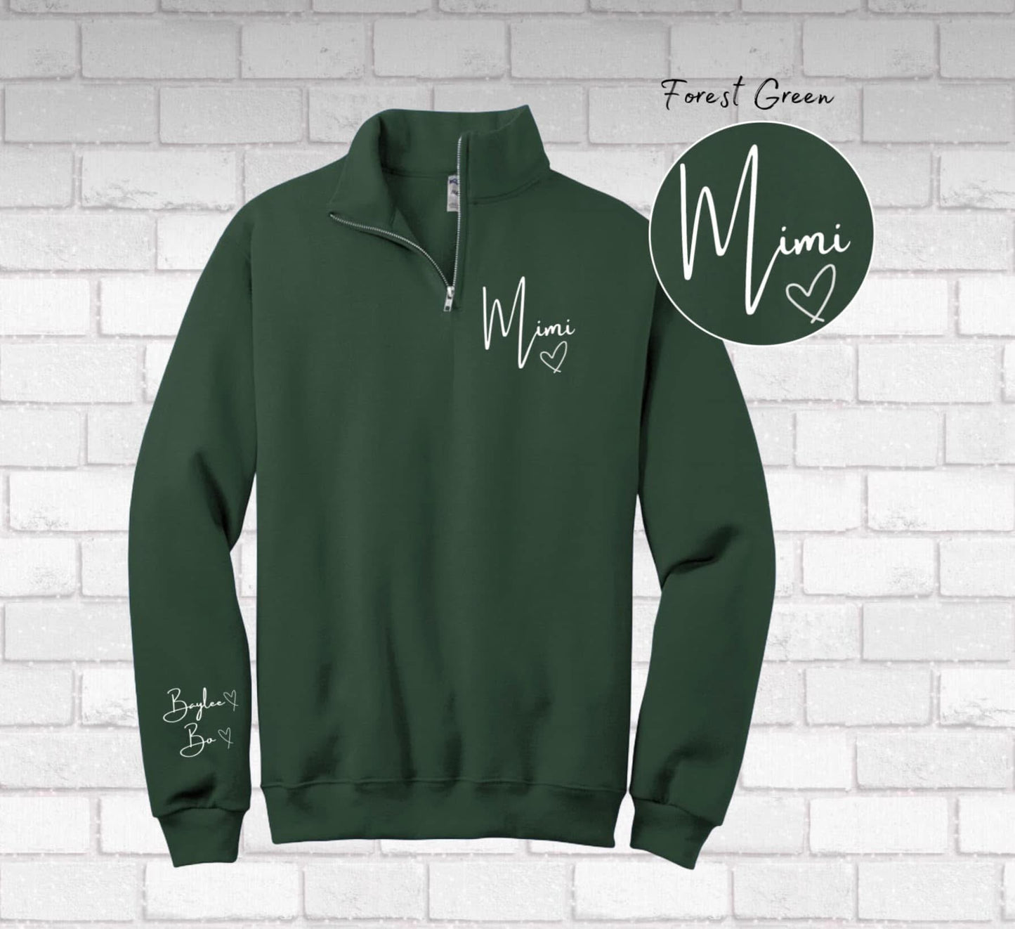 Custom MAMA quarter Zip